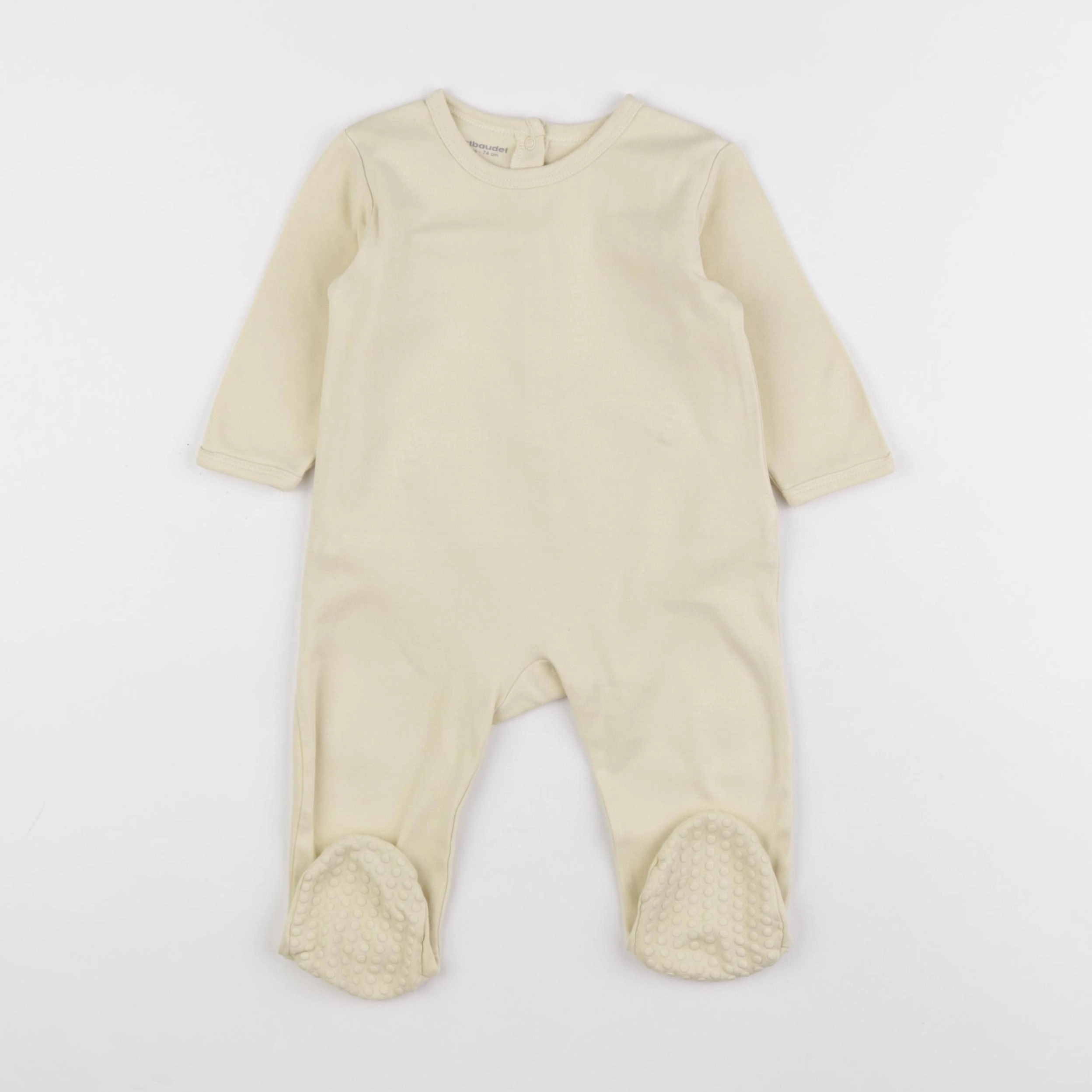 Vertbaudet - pyjama coton jaune - 12 mois