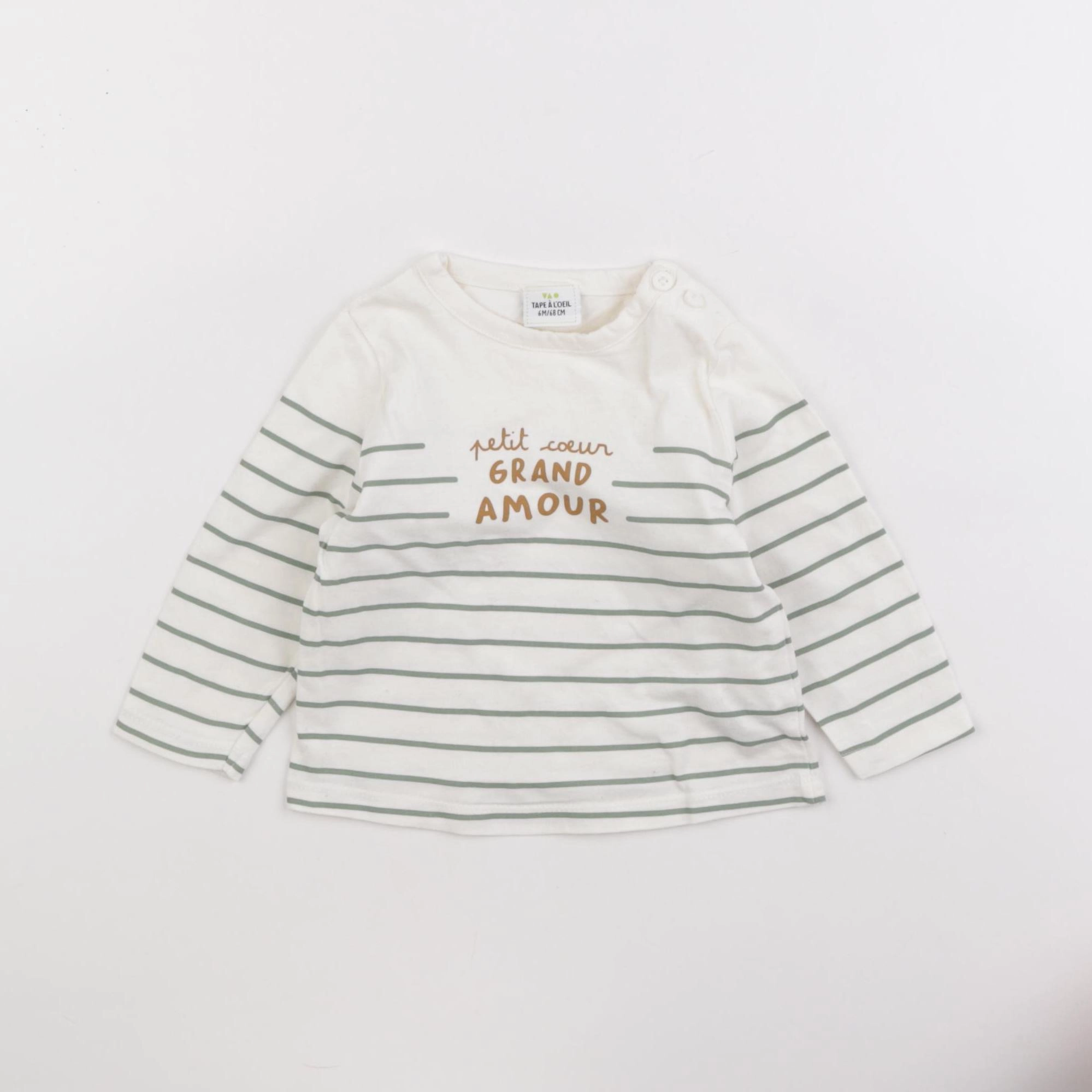 Tape à l'oeil - tee-shirt beige - 6 mois