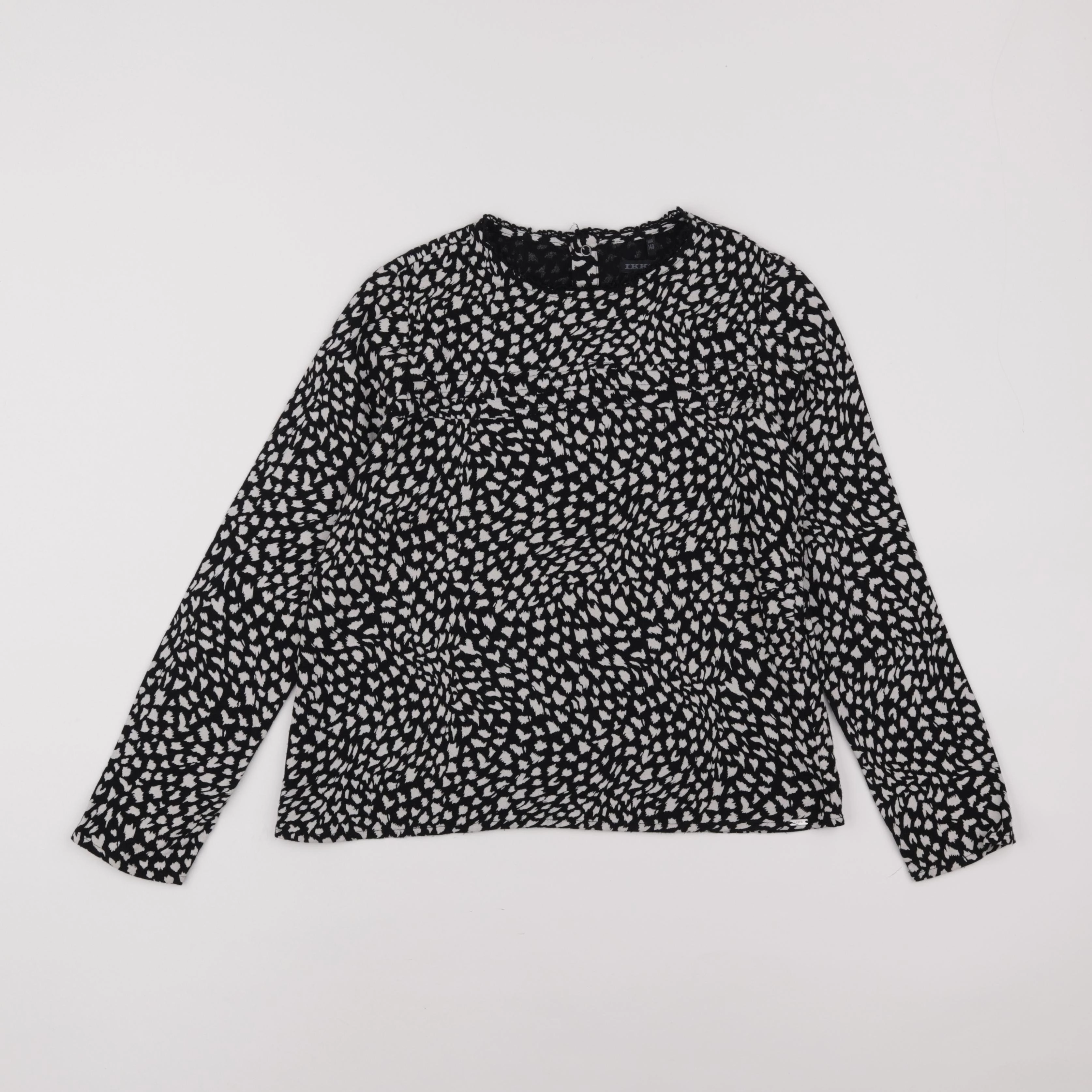 IKKS - blouse noir - 10 ans