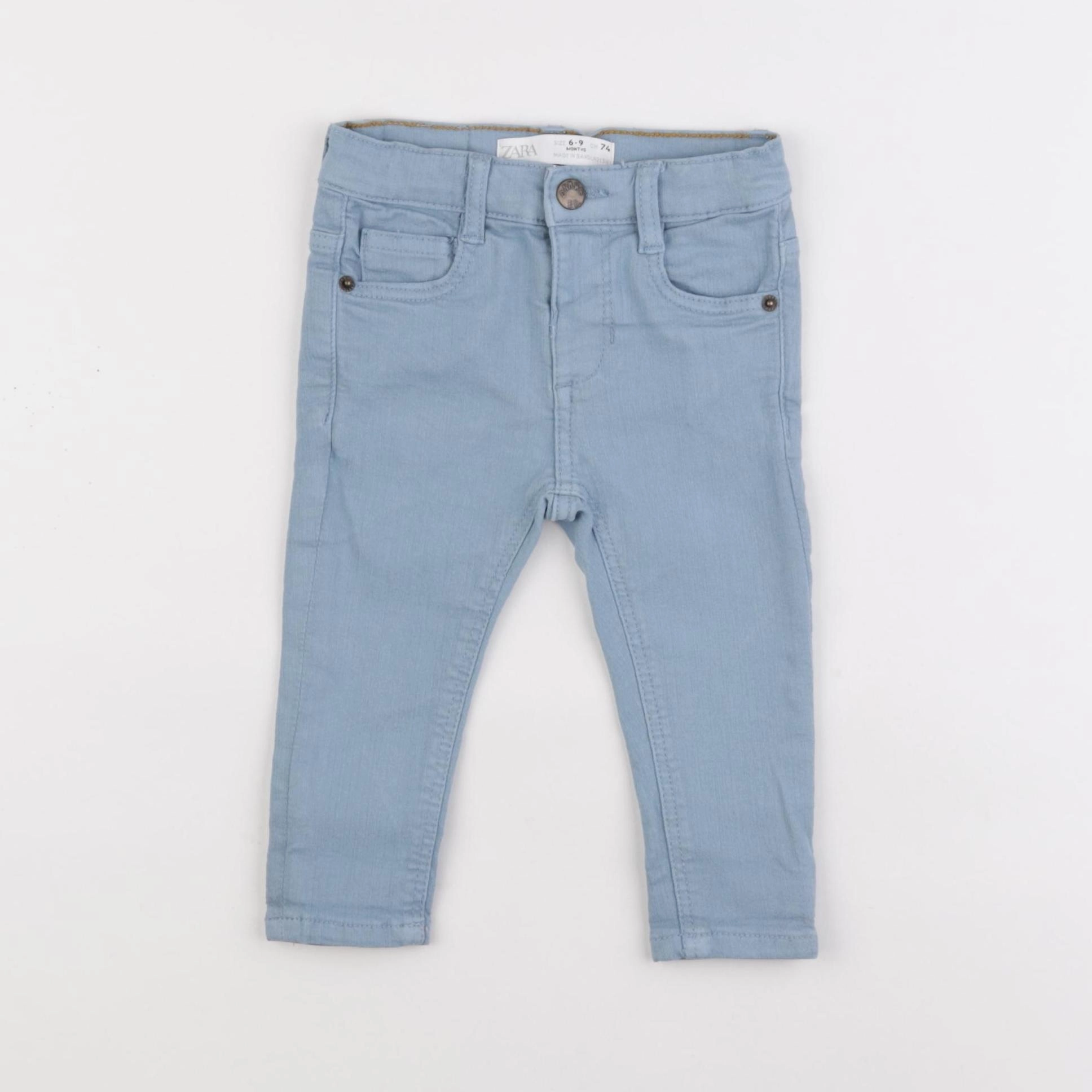 Zara - pantalon bleu - 6/9 mois