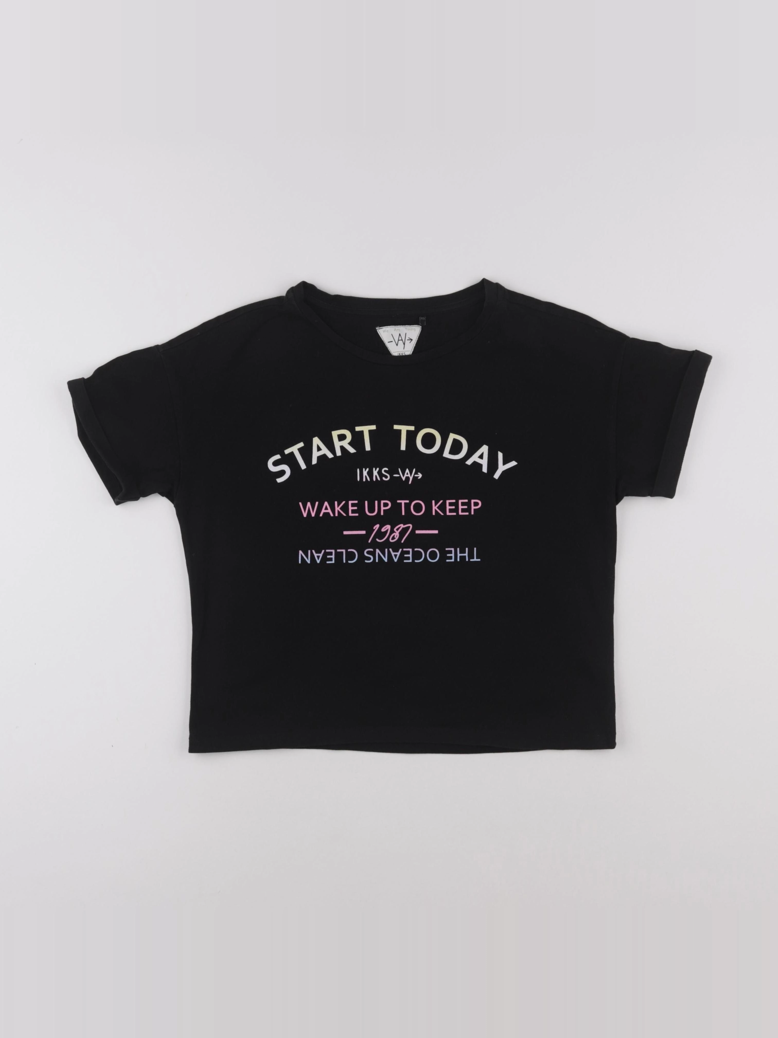 IKKS - tee-shirt noir - 10 ans
