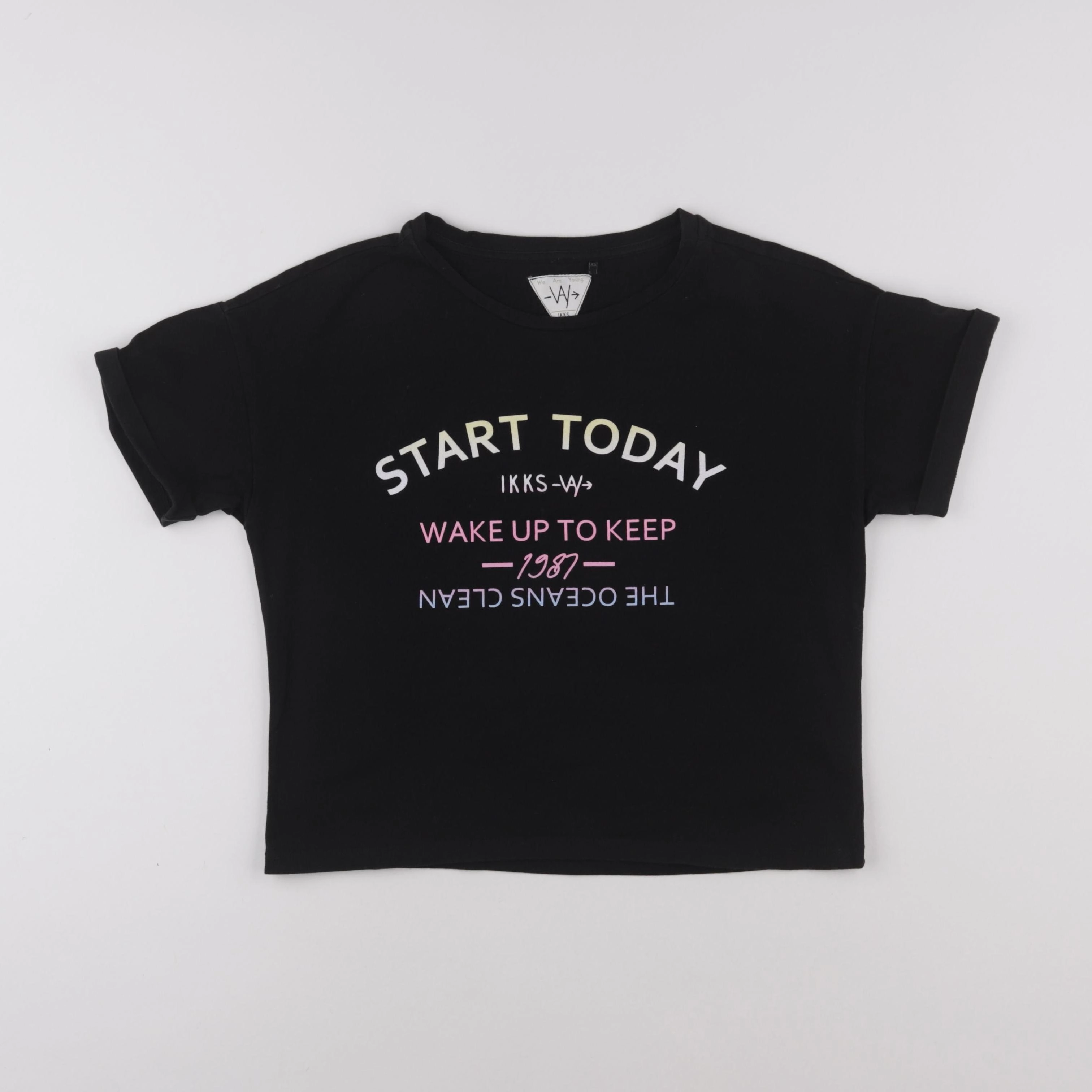 IKKS - tee-shirt noir - 10 ans