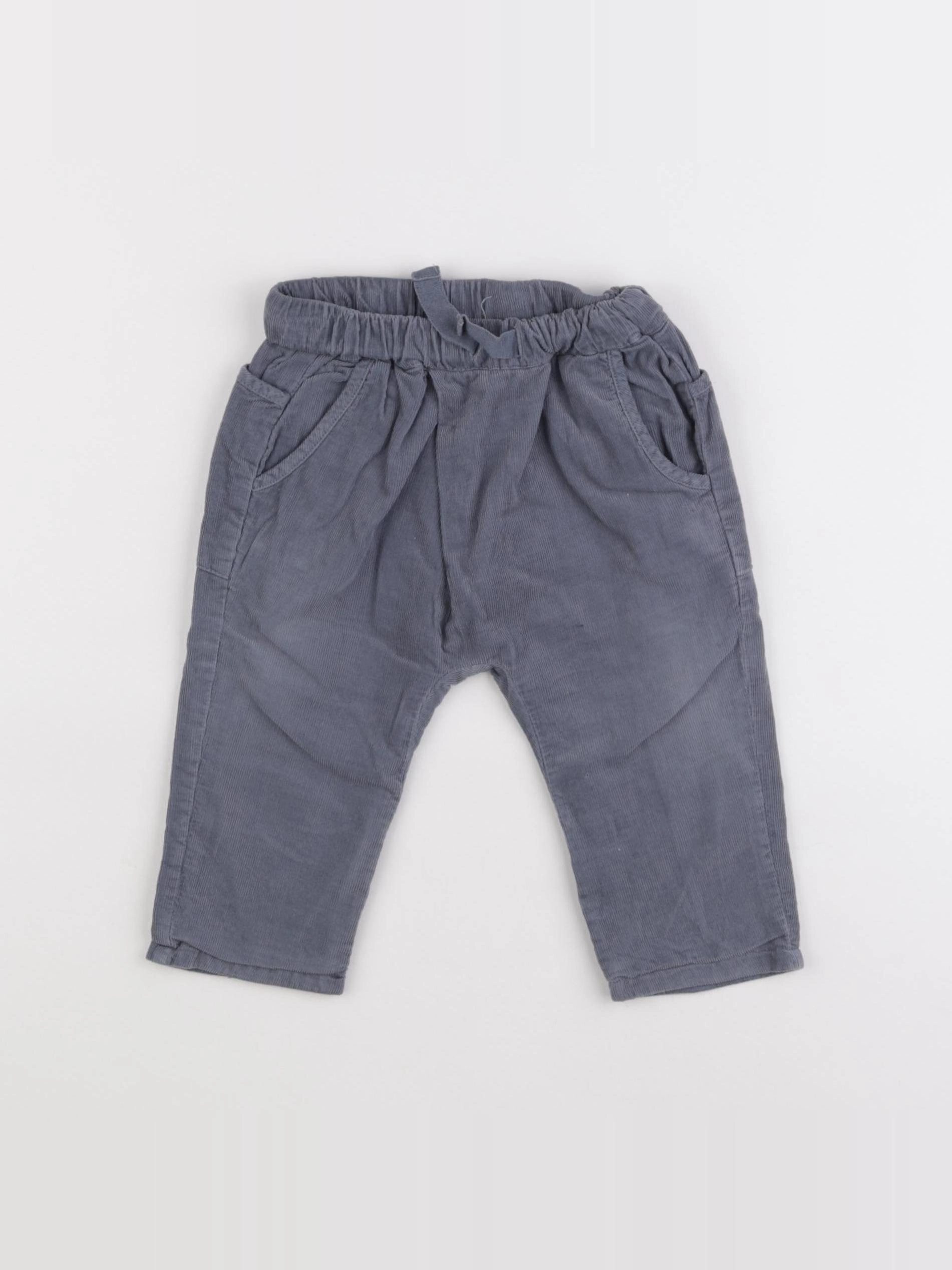 Zara - pantalon gris - 6/9 mois