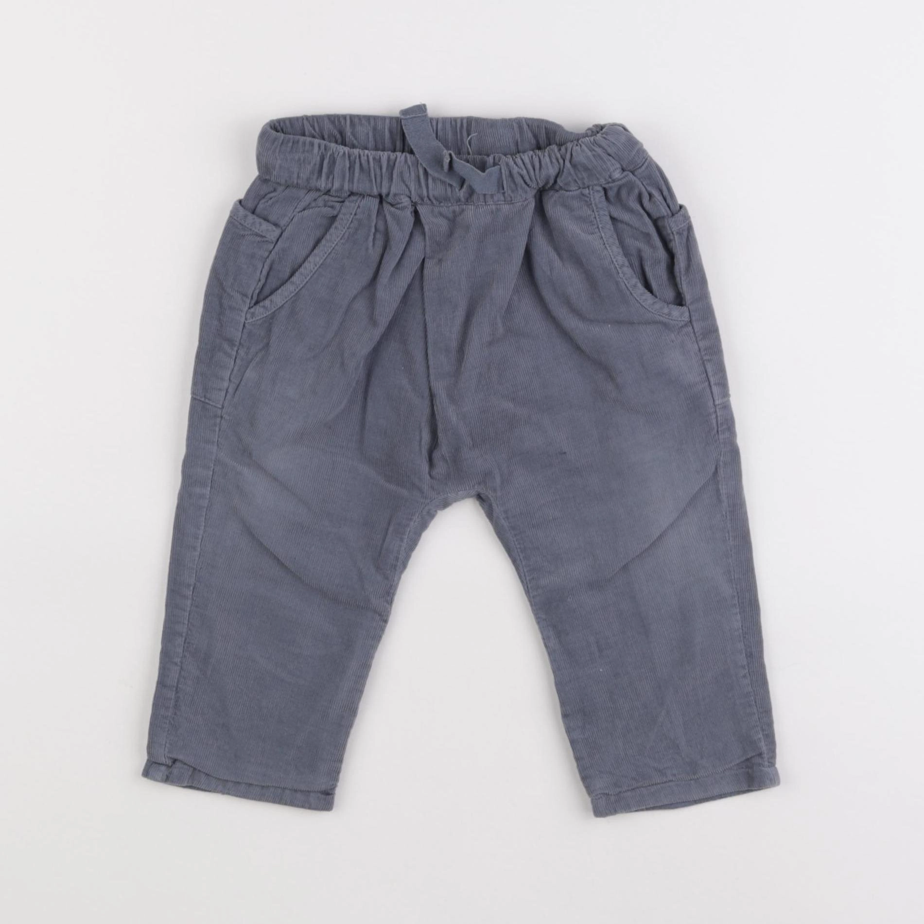 Zara - pantalon gris - 6/9 mois