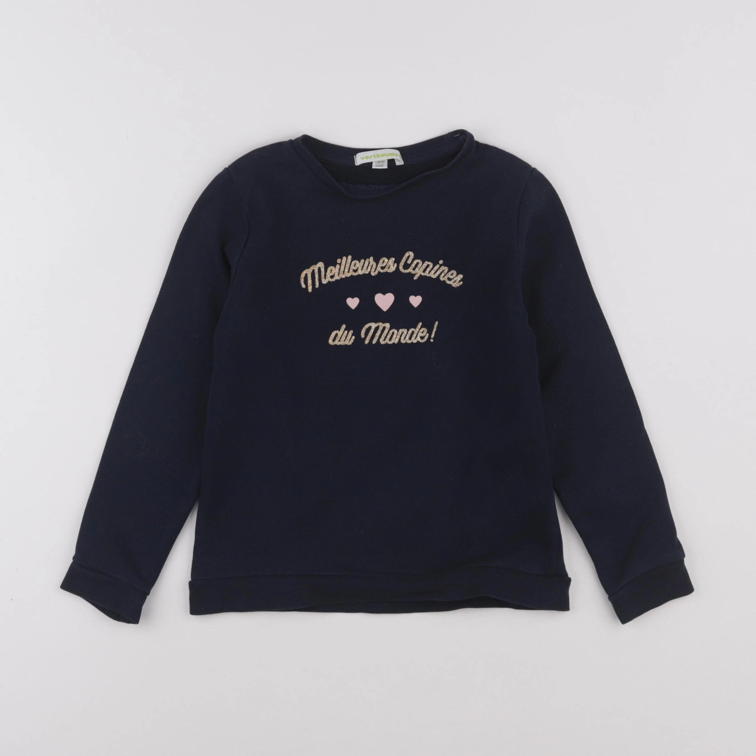 Vertbaudet - sweat bleu - 8 ans