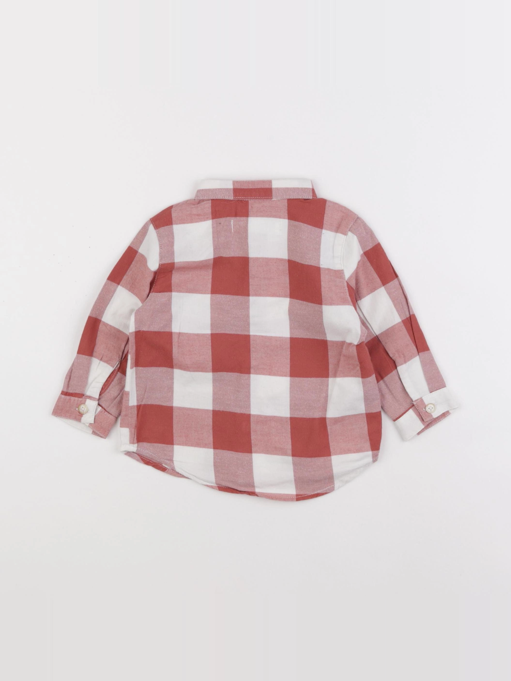Zara - chemise rouge - 6/9 mois