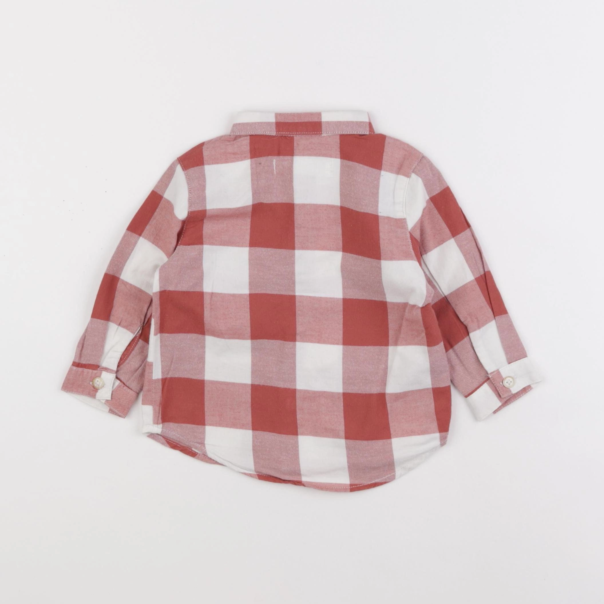 Zara - chemise rouge - 6/9 mois