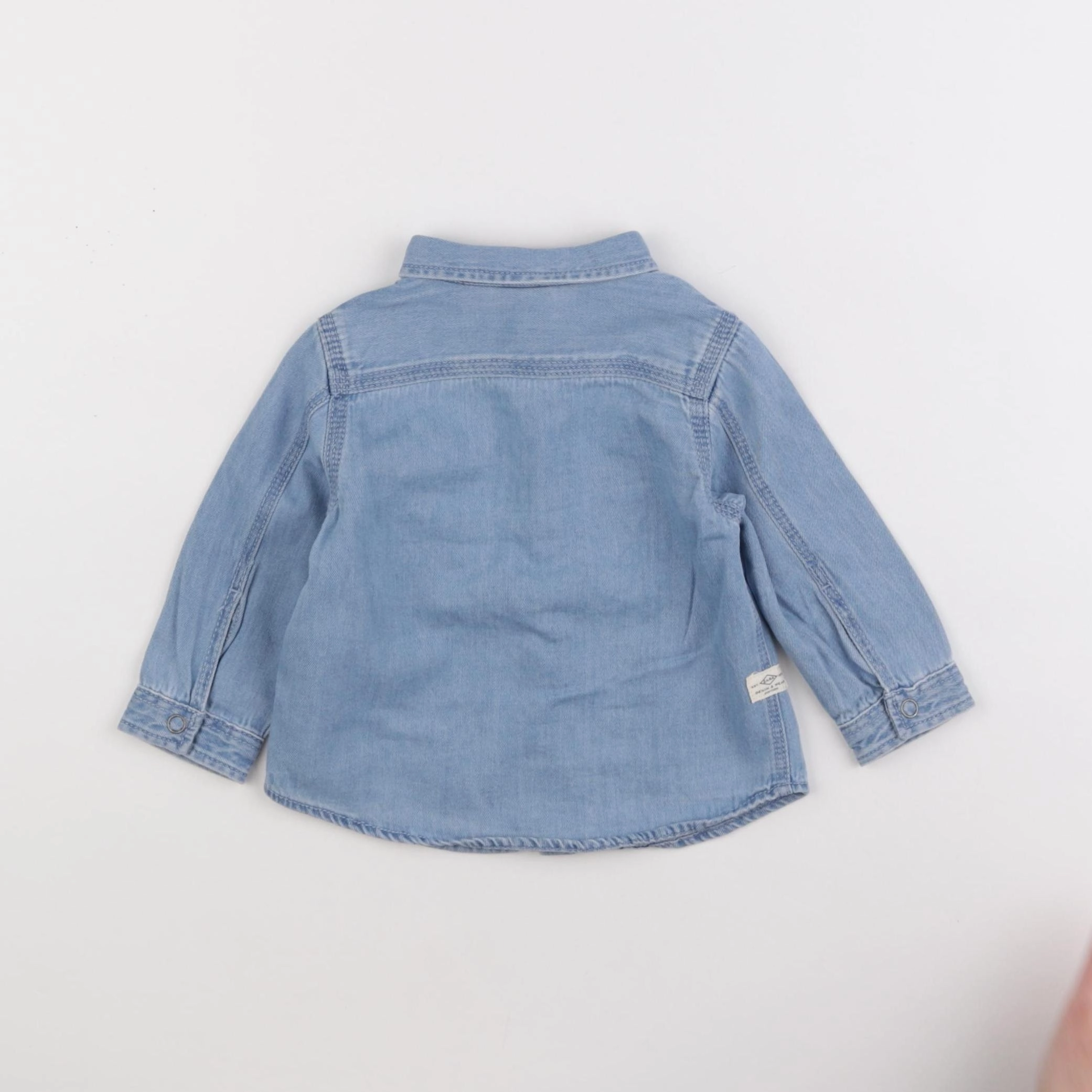 Zara - chemise bleu - 3/6 mois
