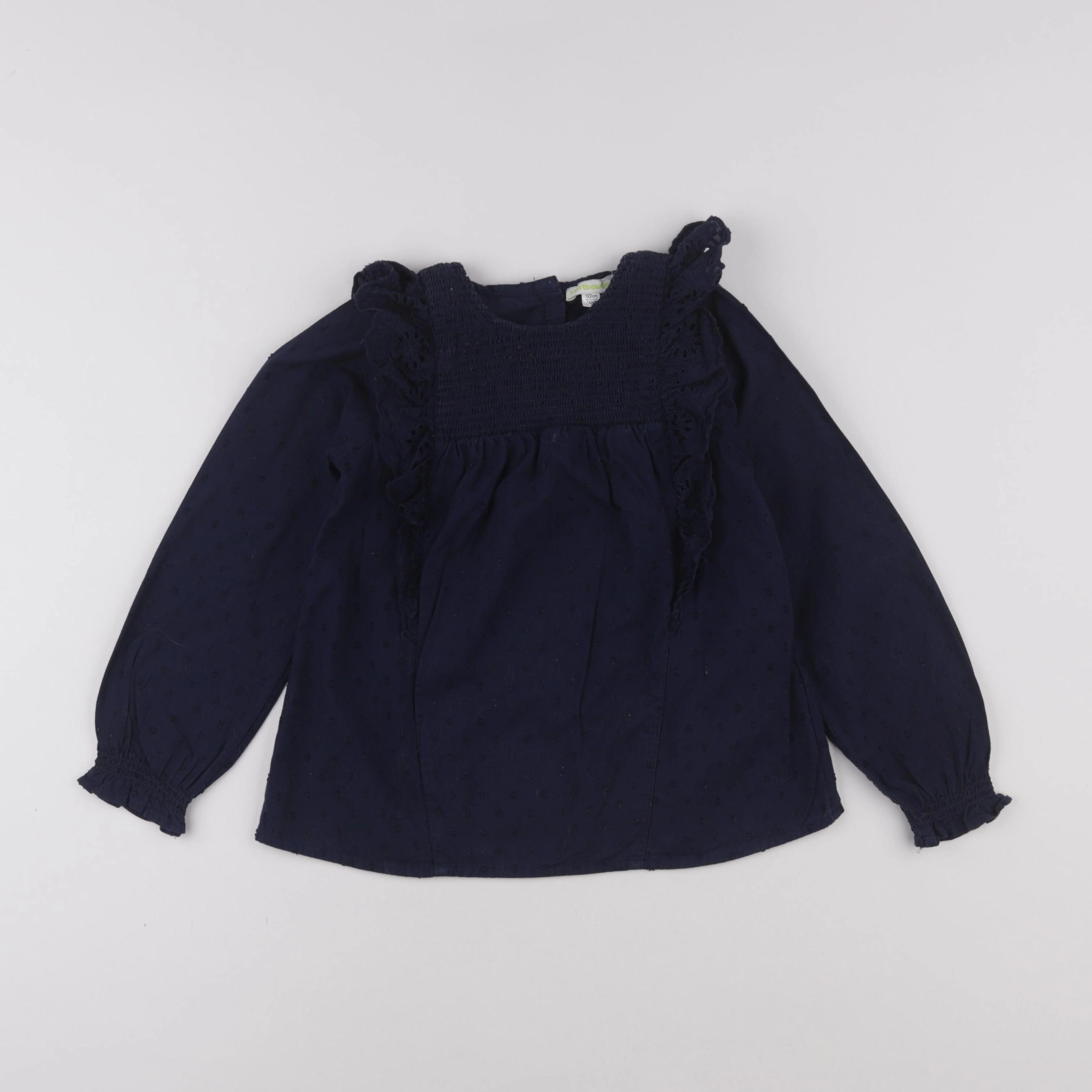 Vertbaudet - blouse bleu - 7 ans