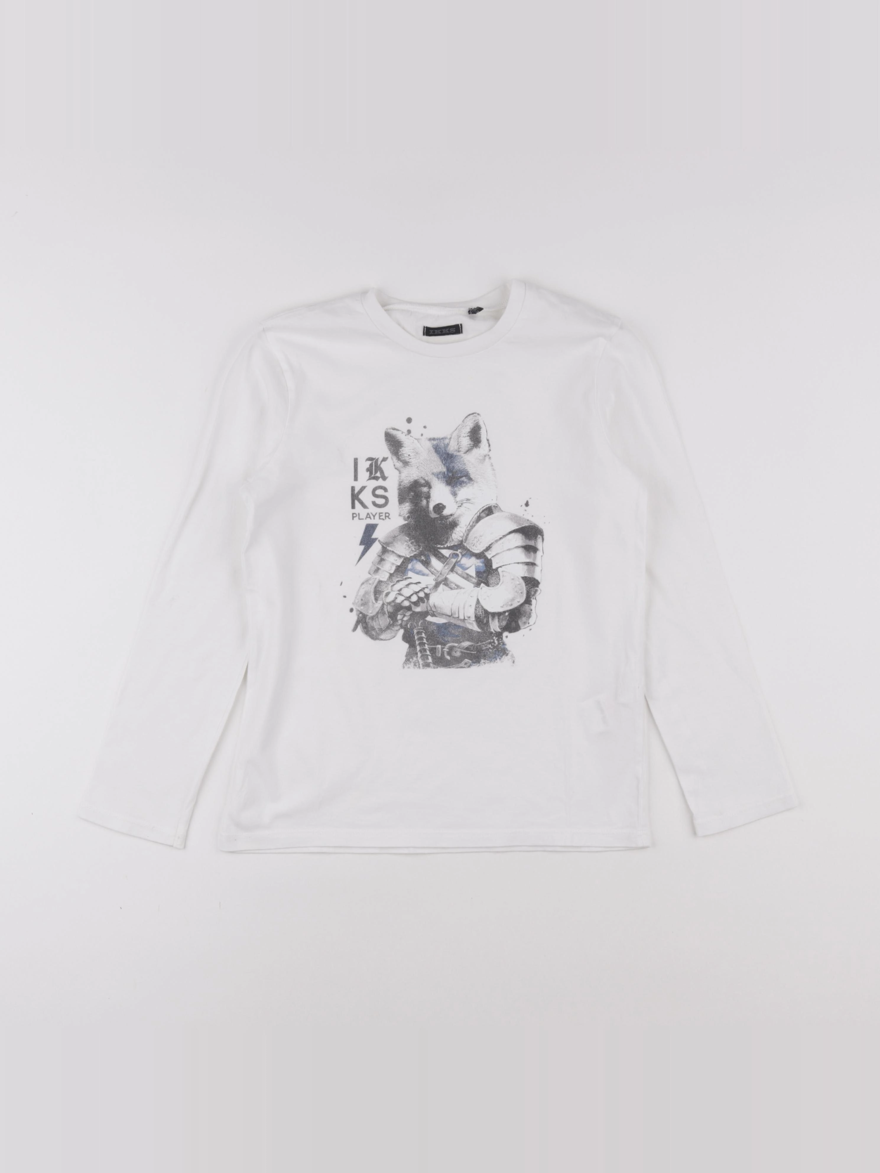 IKKS - tee-shirt blanc - 8 ans