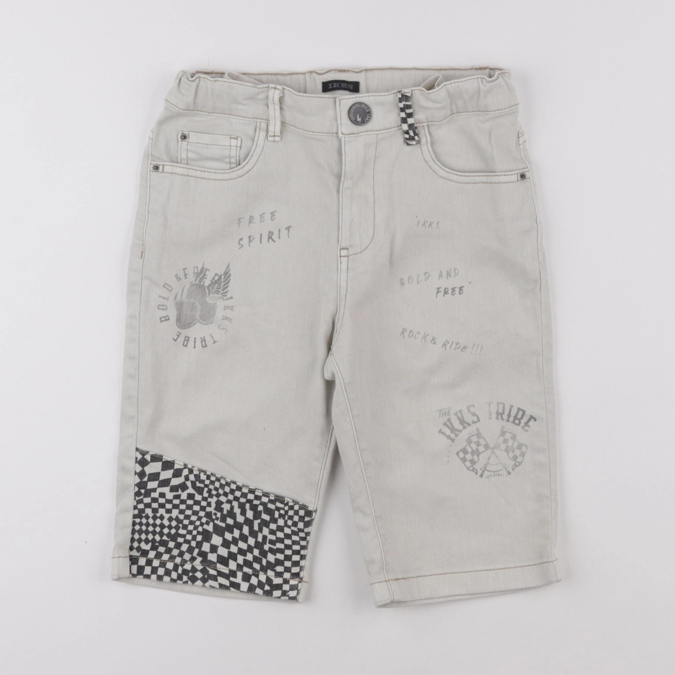IKKS - short gris - 10 ans