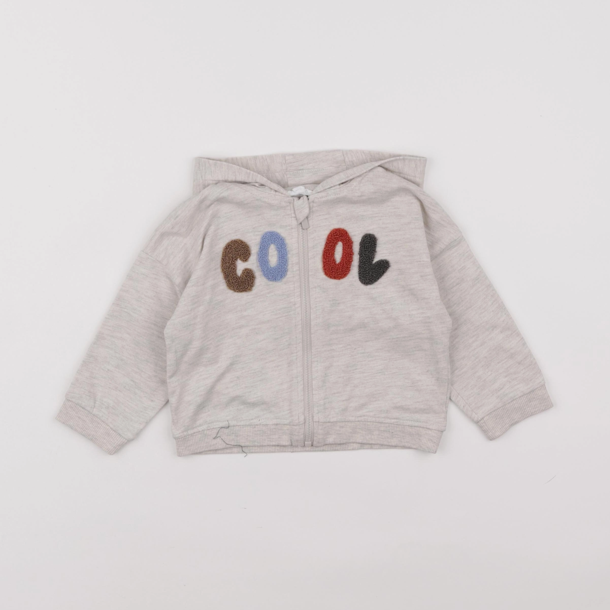 Vertbaudet - sweat gris - 9 mois