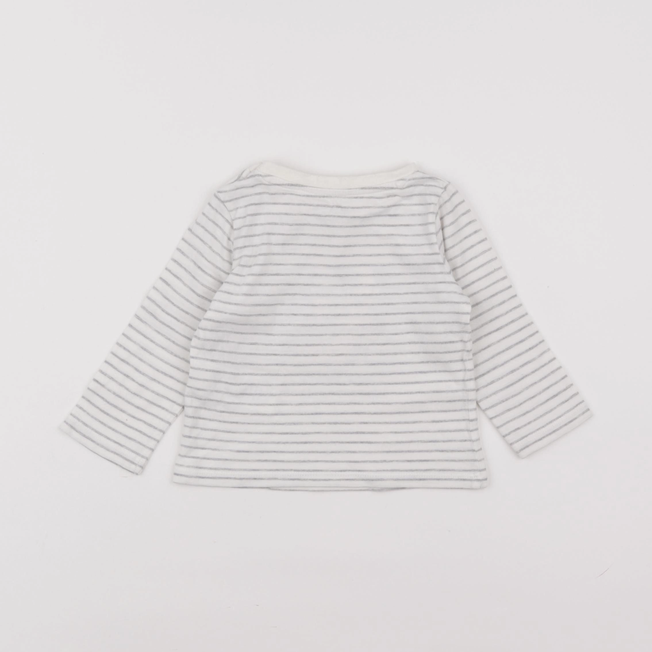 Vertbaudet - tee-shirt gris - 9 mois