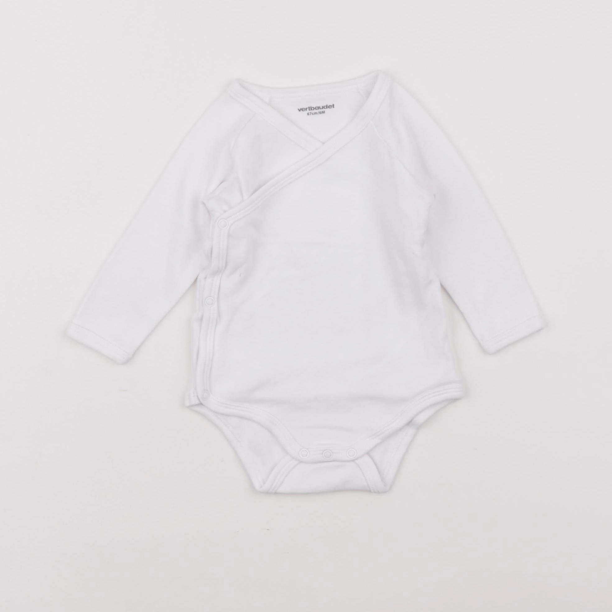Vertbaudet - body blanc - 6 mois