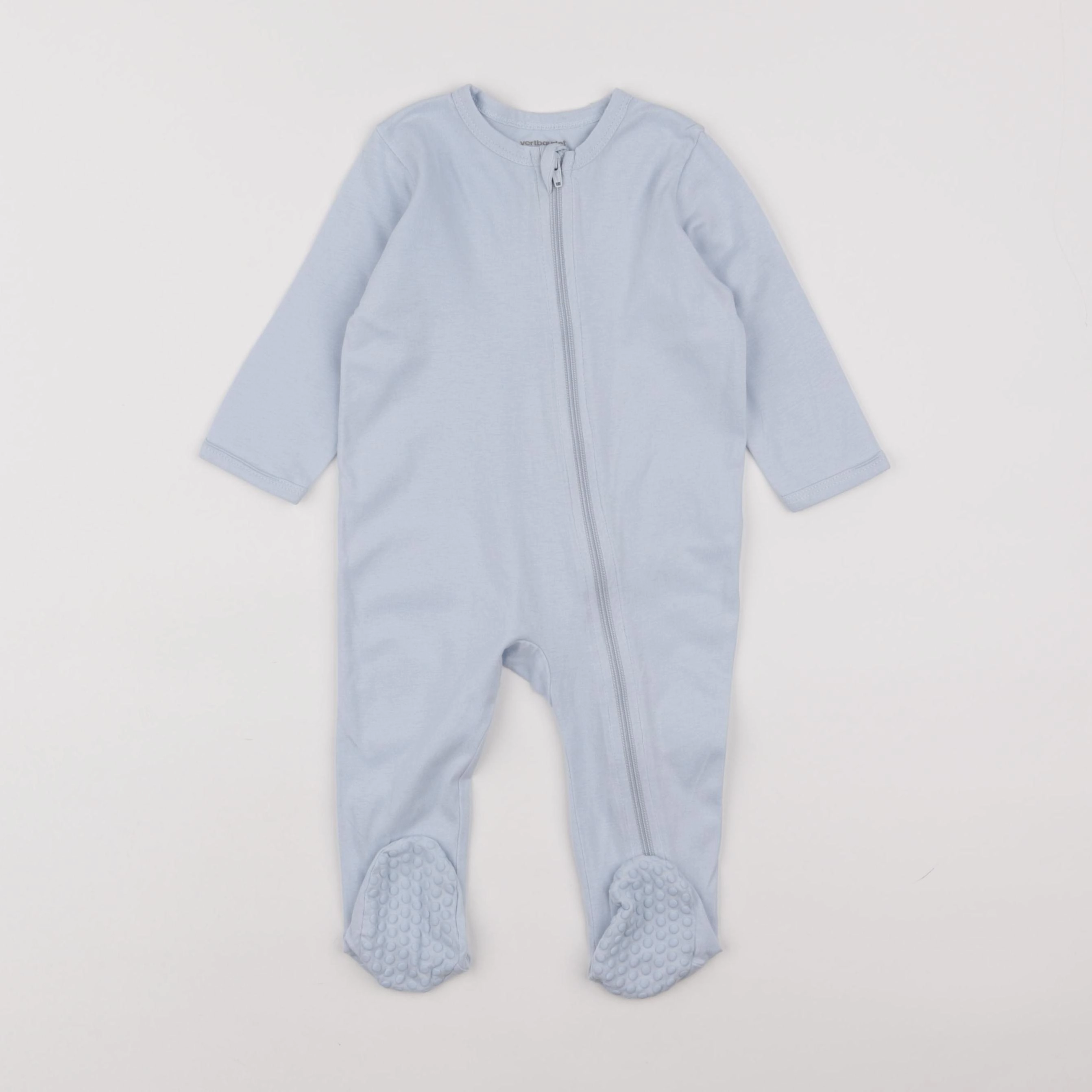 Vertbaudet - pyjama coton bleu - 9 mois