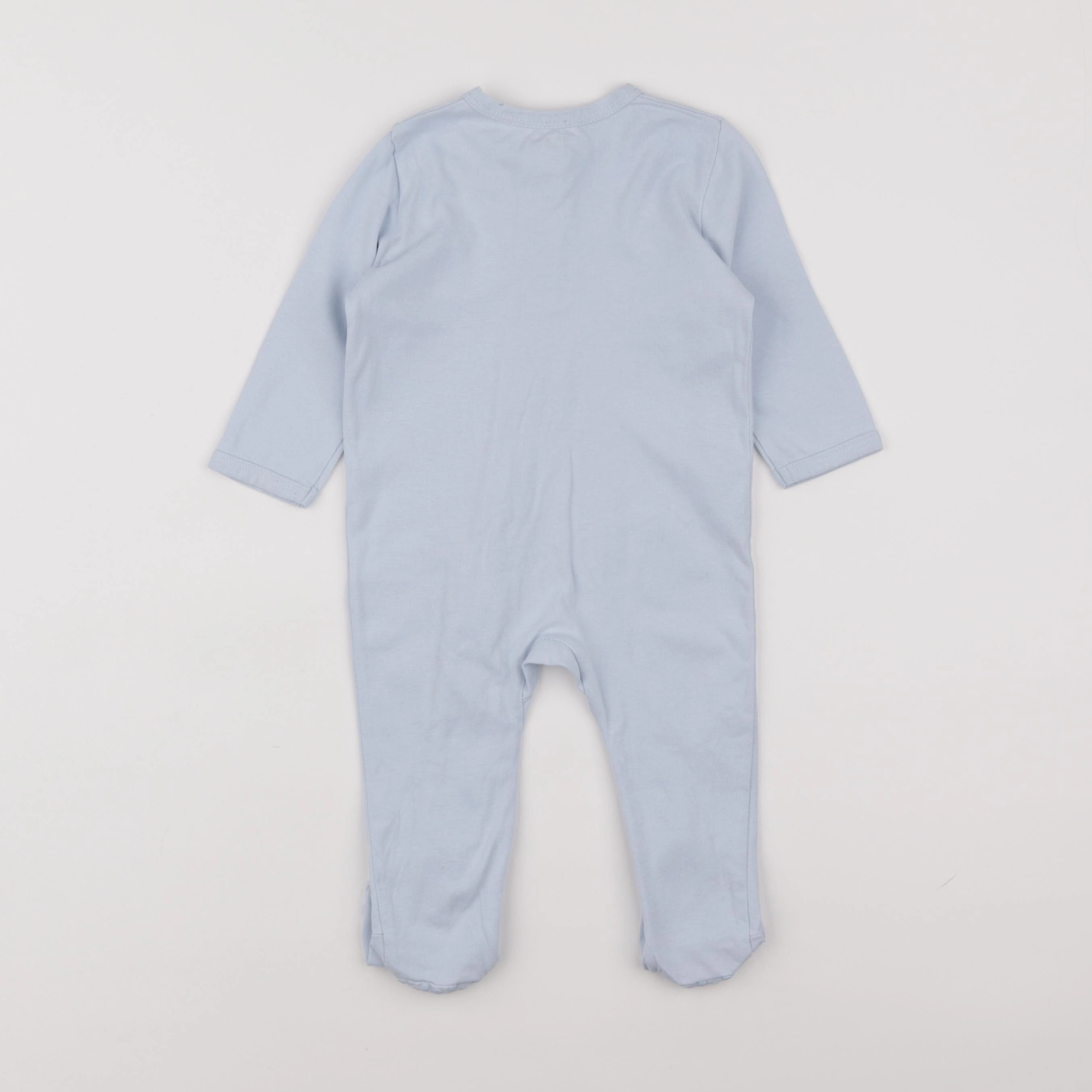 Vertbaudet - pyjama coton bleu - 9 mois