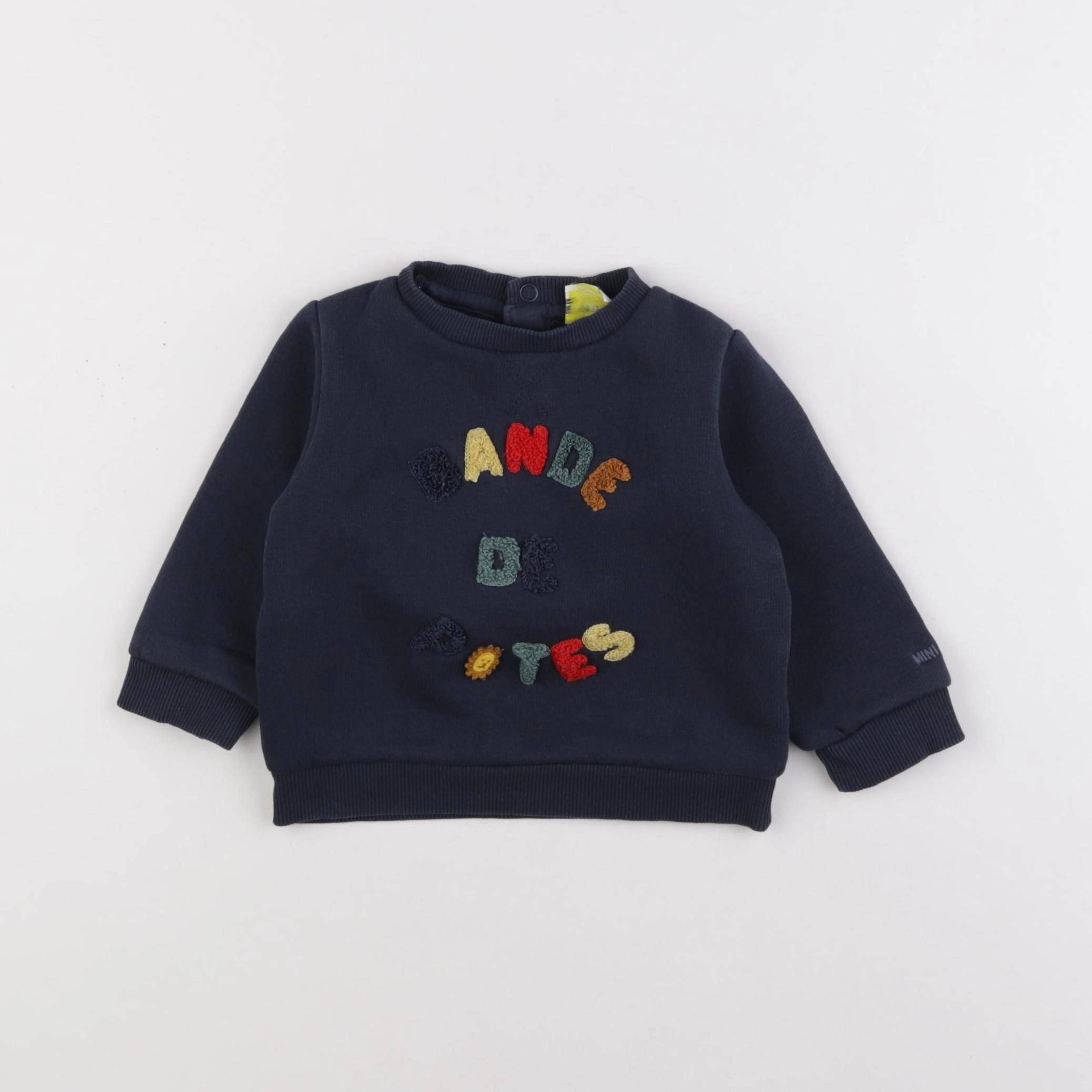 Tape à l'oeil - sweat bleu - 12 mois