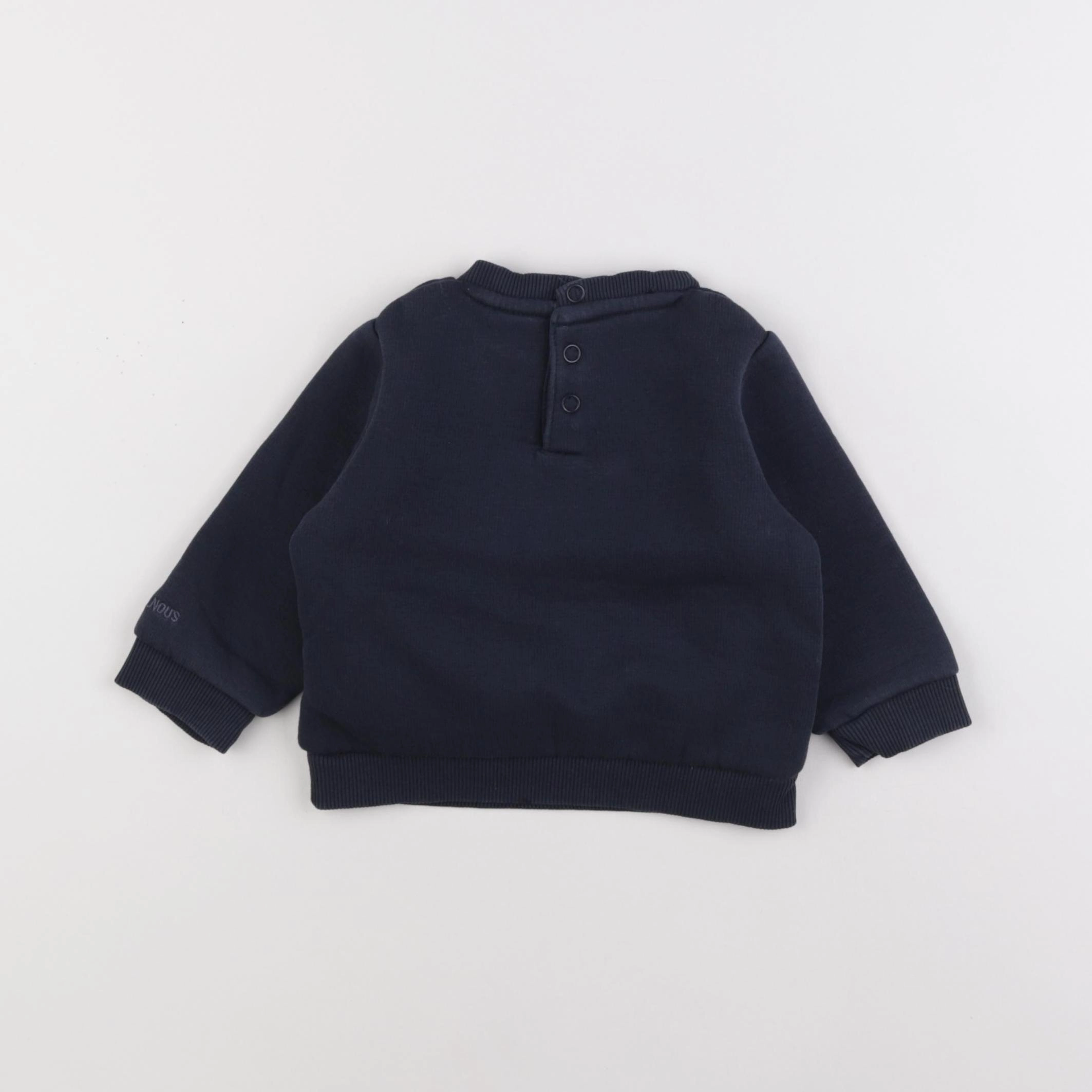 Tape à l'oeil - sweat bleu - 12 mois