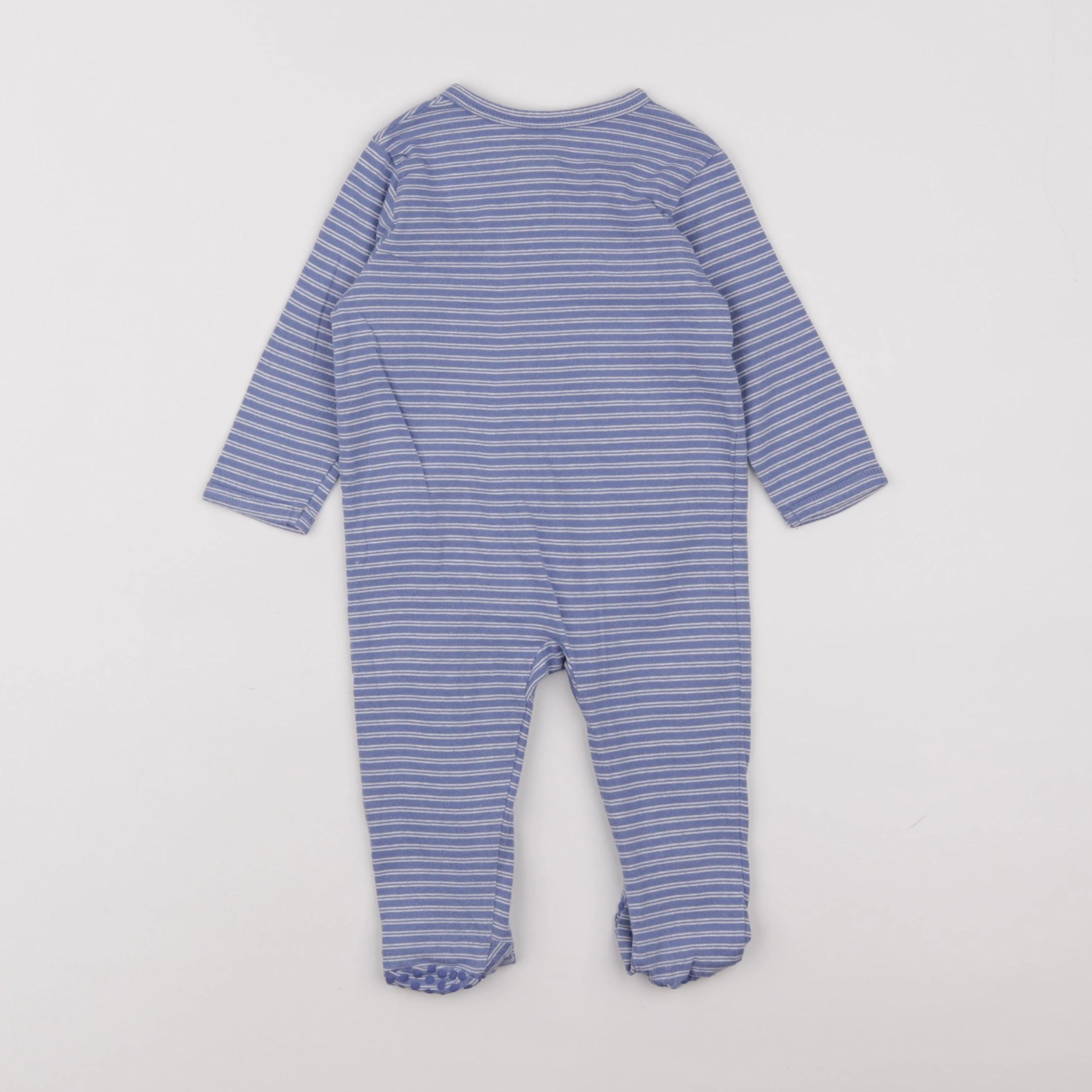 Vertbaudet - pyjama coton bleu - 9 mois