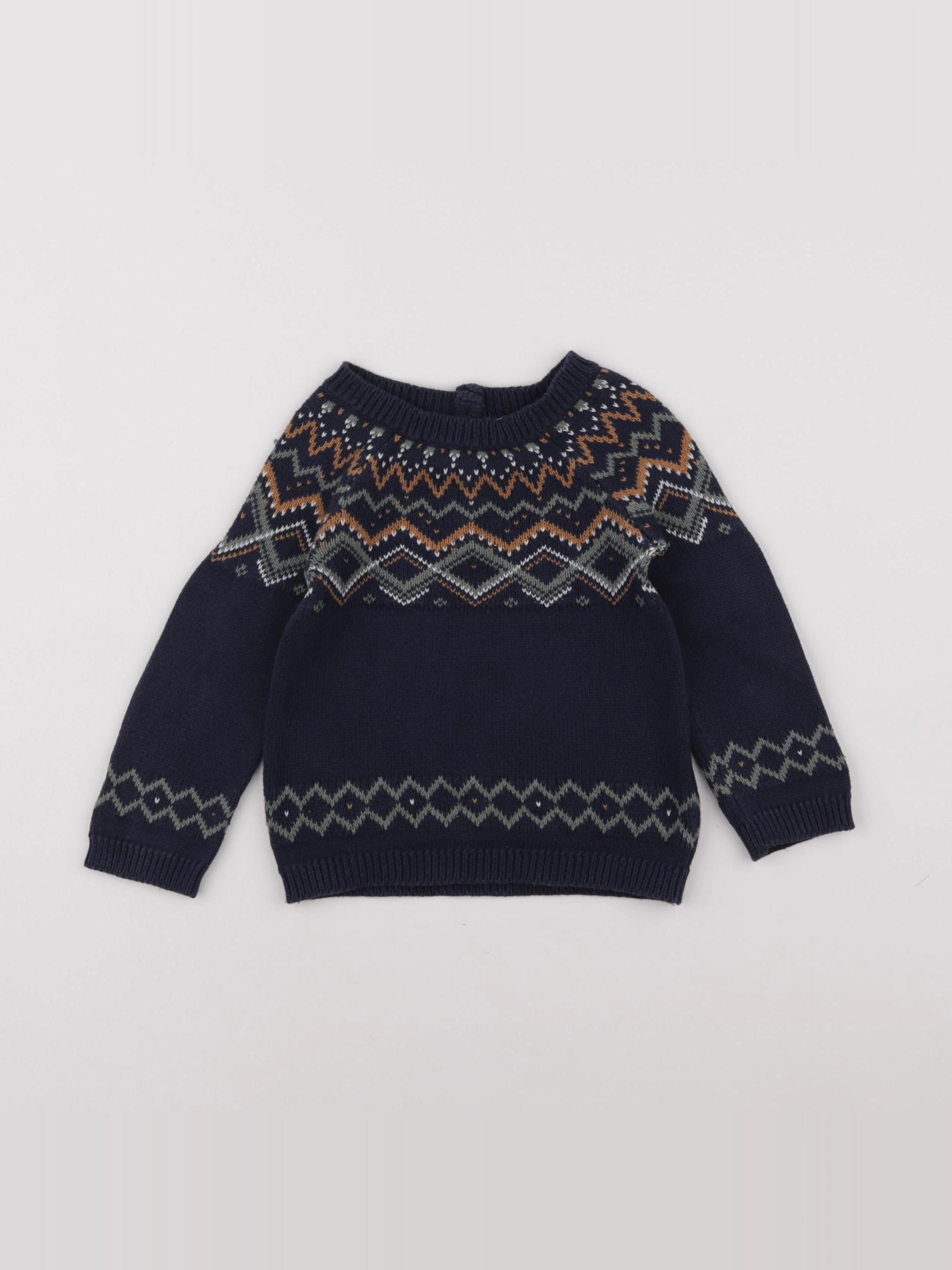 Vertbaudet - pull bleu - 24 mois