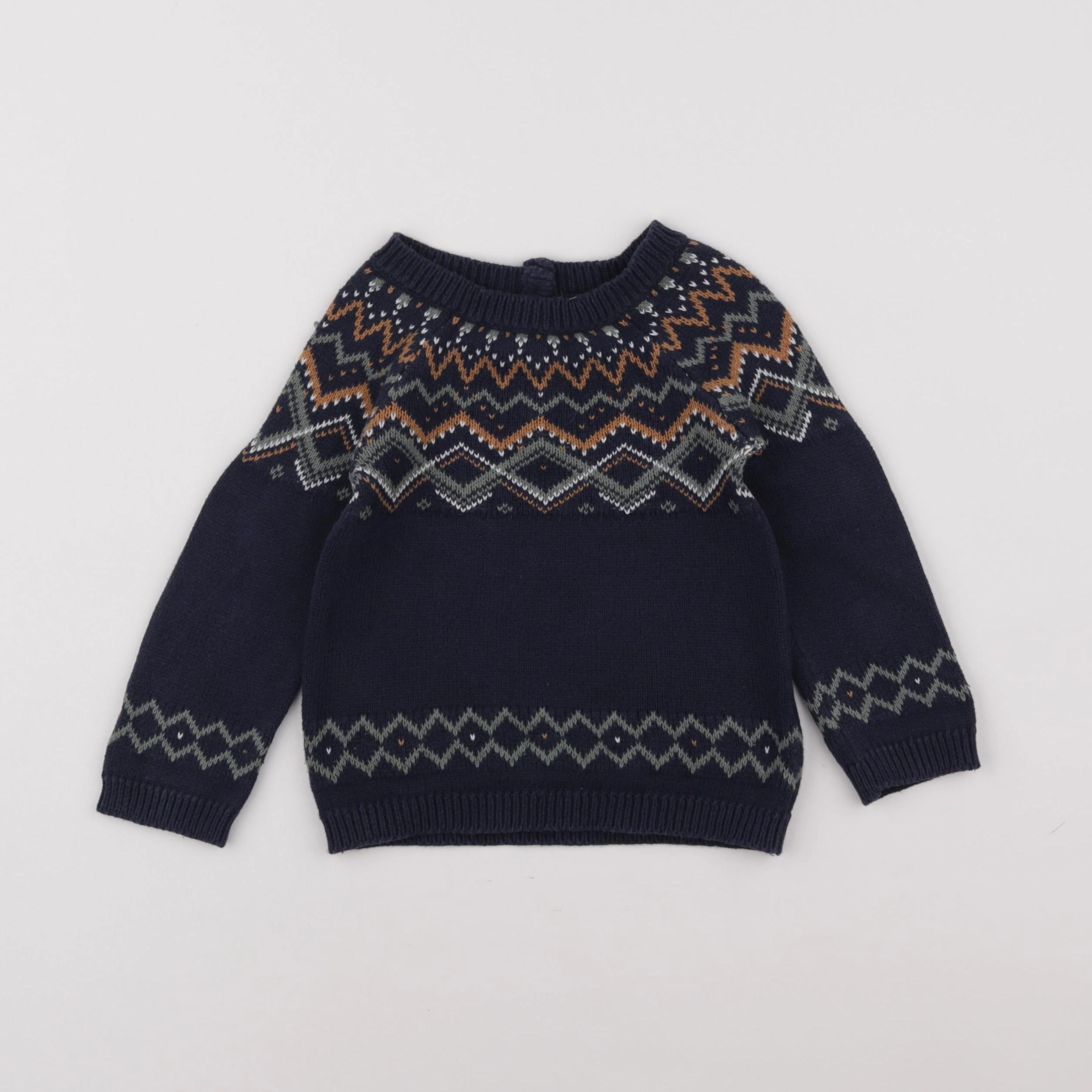 Vertbaudet - pull bleu - 24 mois