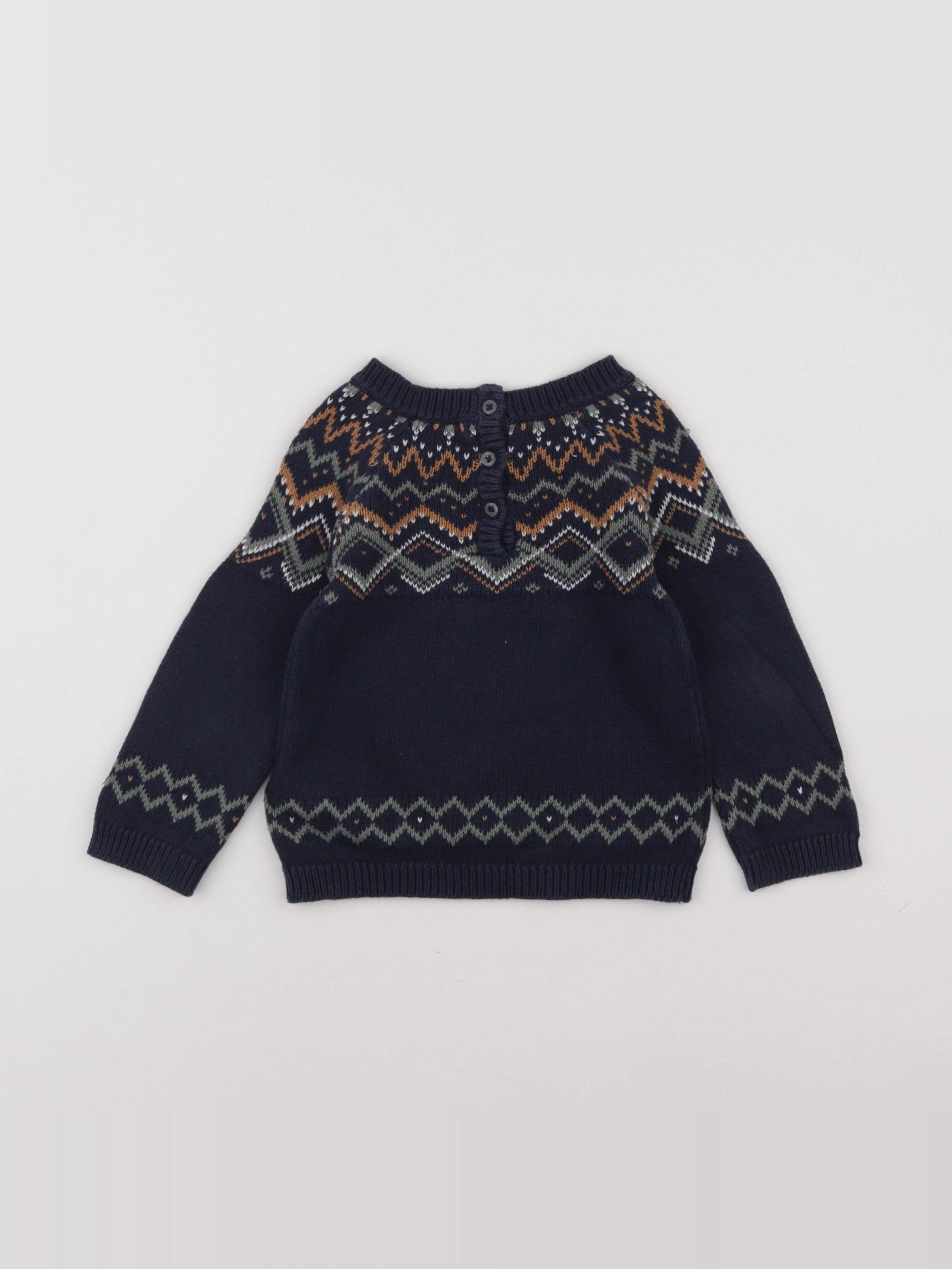 Vertbaudet - pull bleu - 24 mois