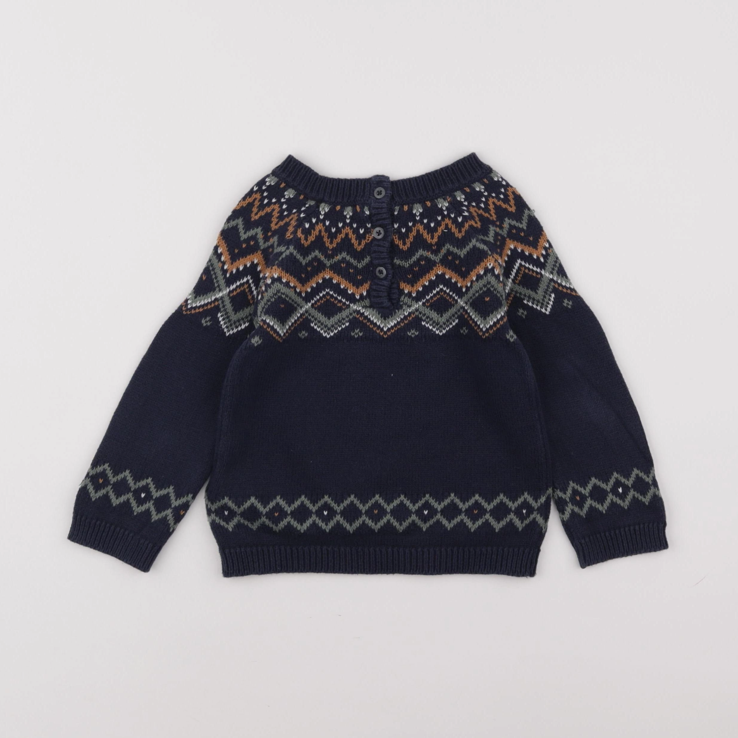 Vertbaudet - pull bleu - 24 mois