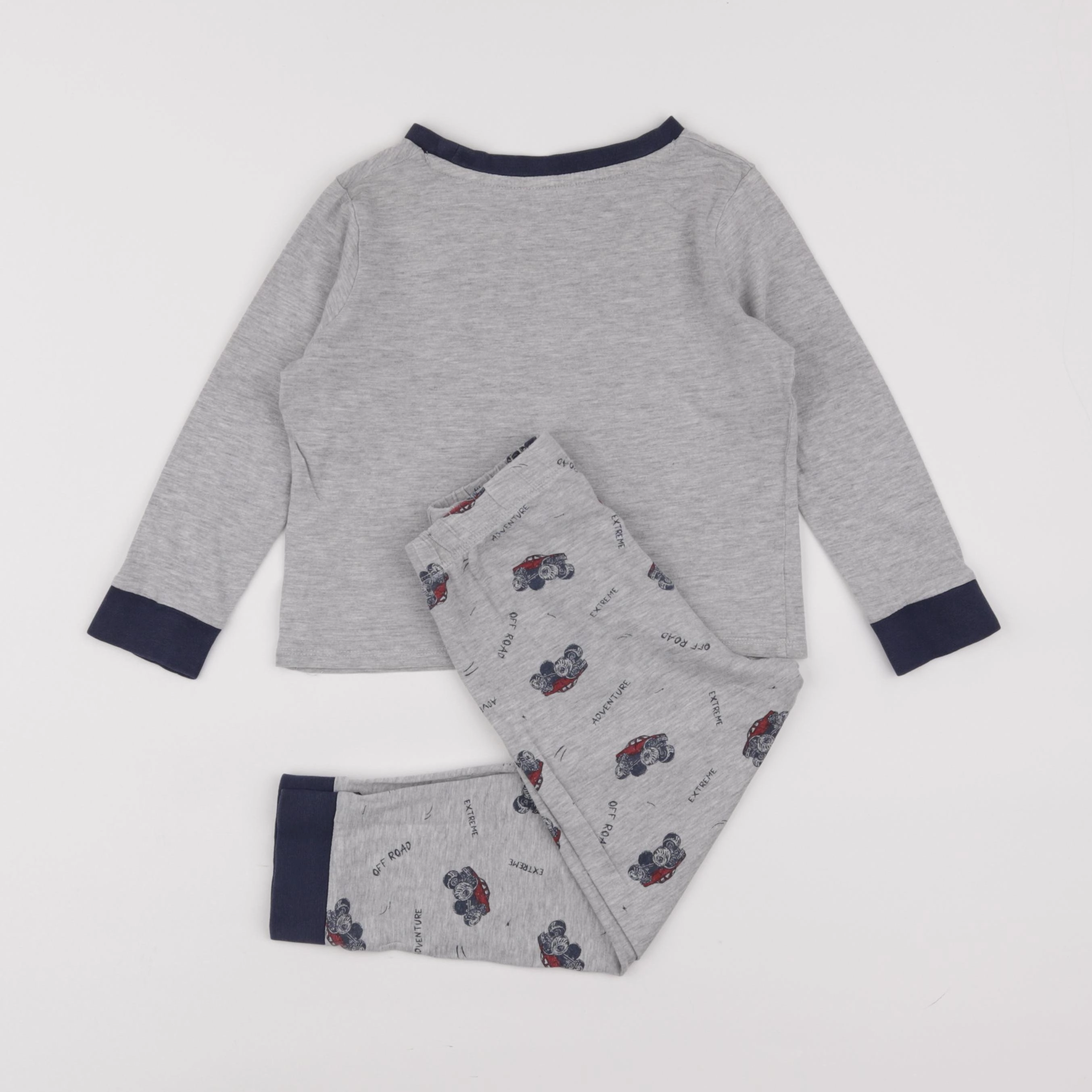 Vertbaudet - pyjama coton gris - 4 ans