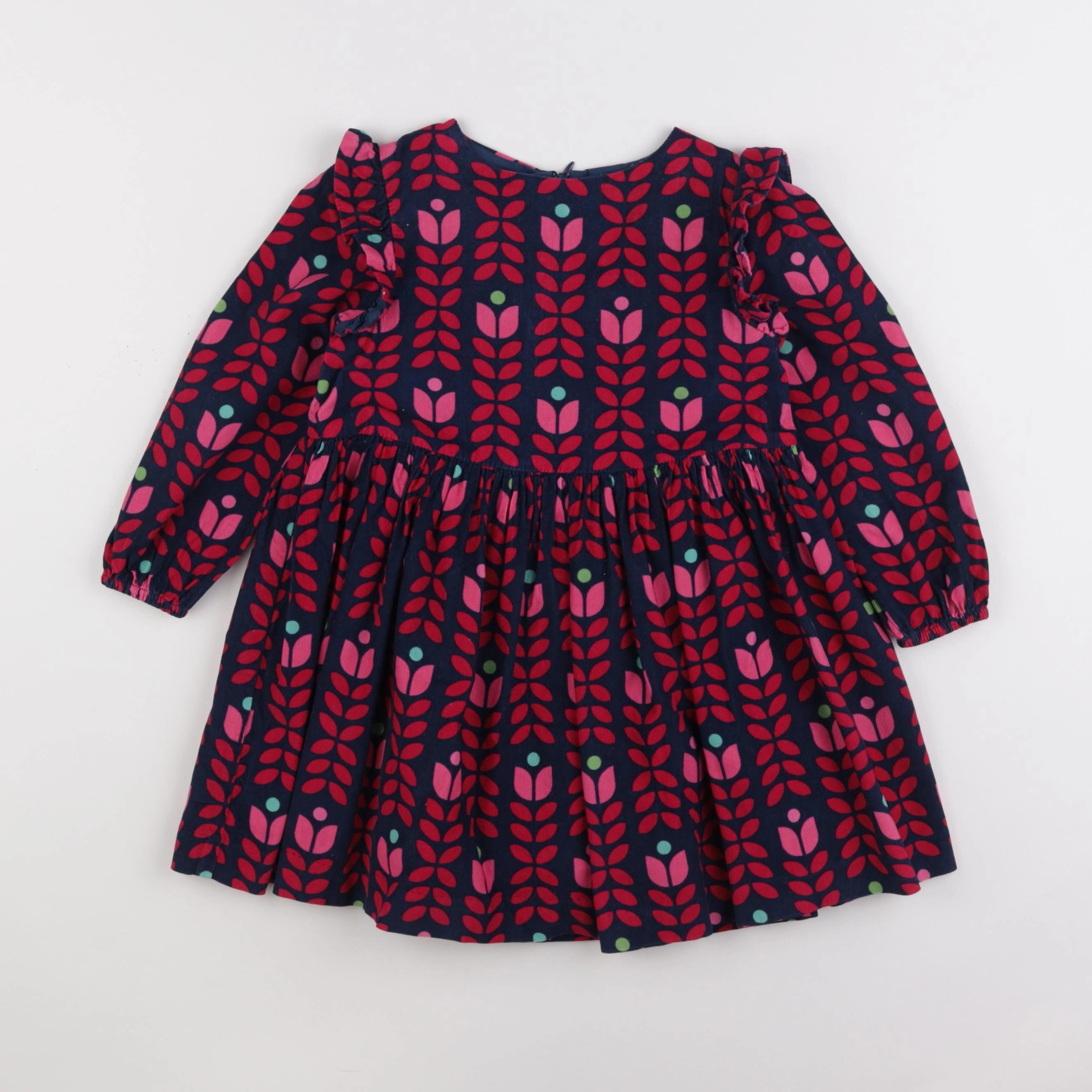 Jacadi - robe bleu, rose - 4 ans