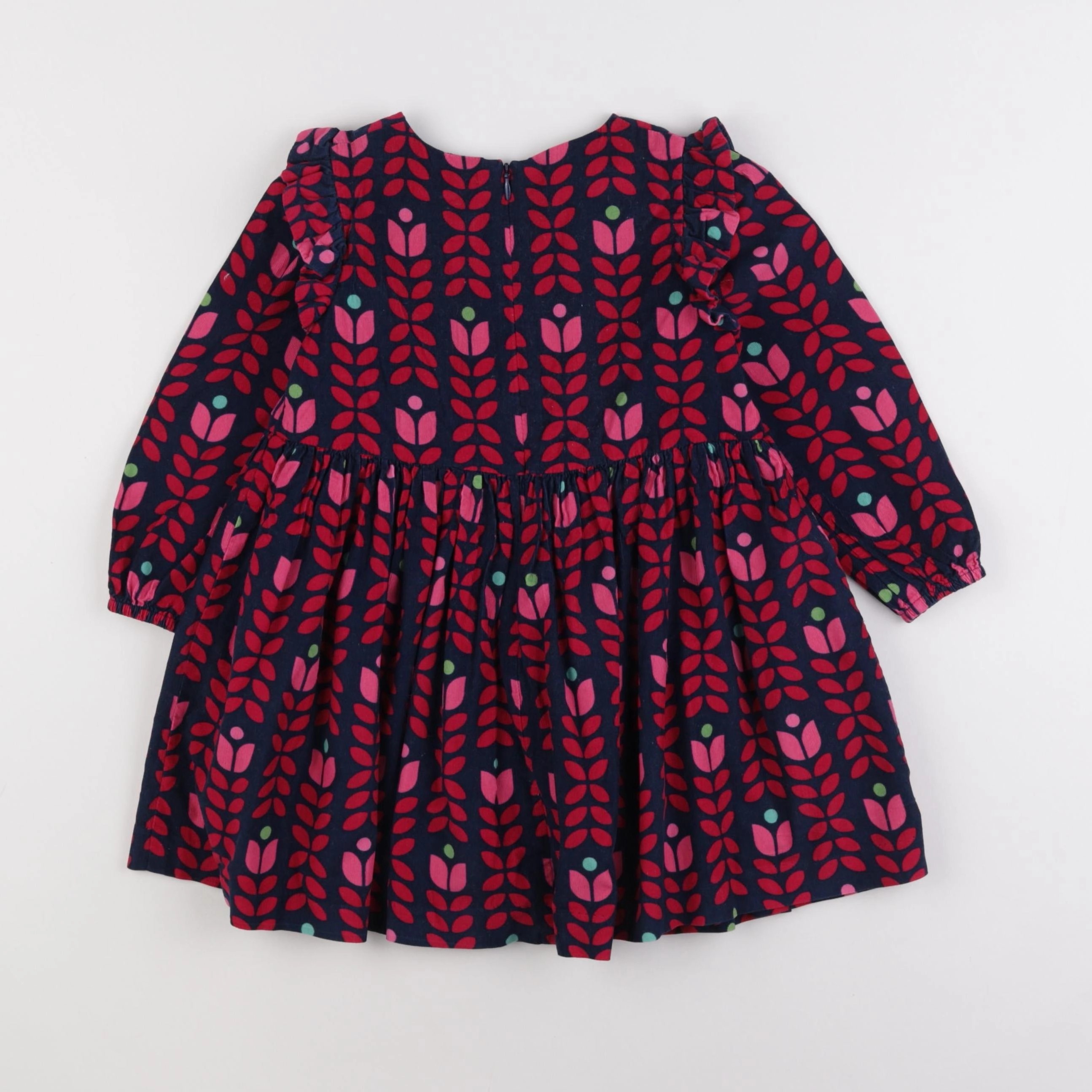 Jacadi - robe bleu, rose - 4 ans