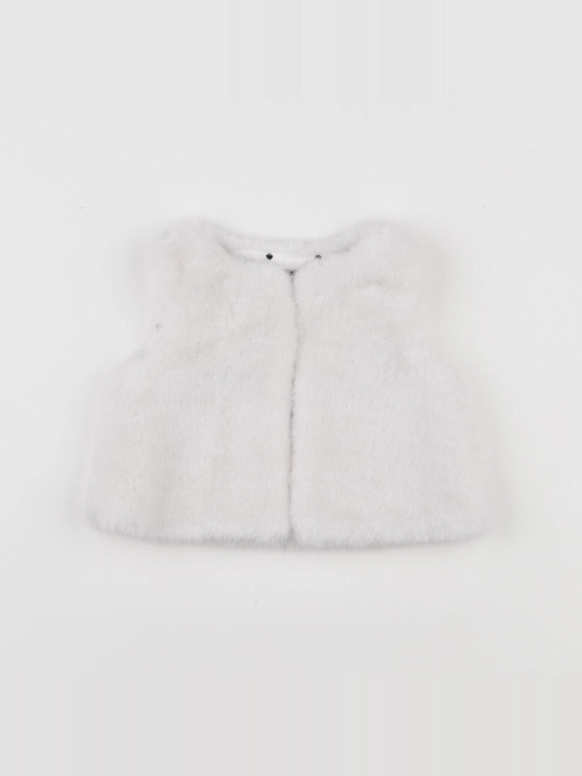 Jacadi - gilet blanc - 6 mois