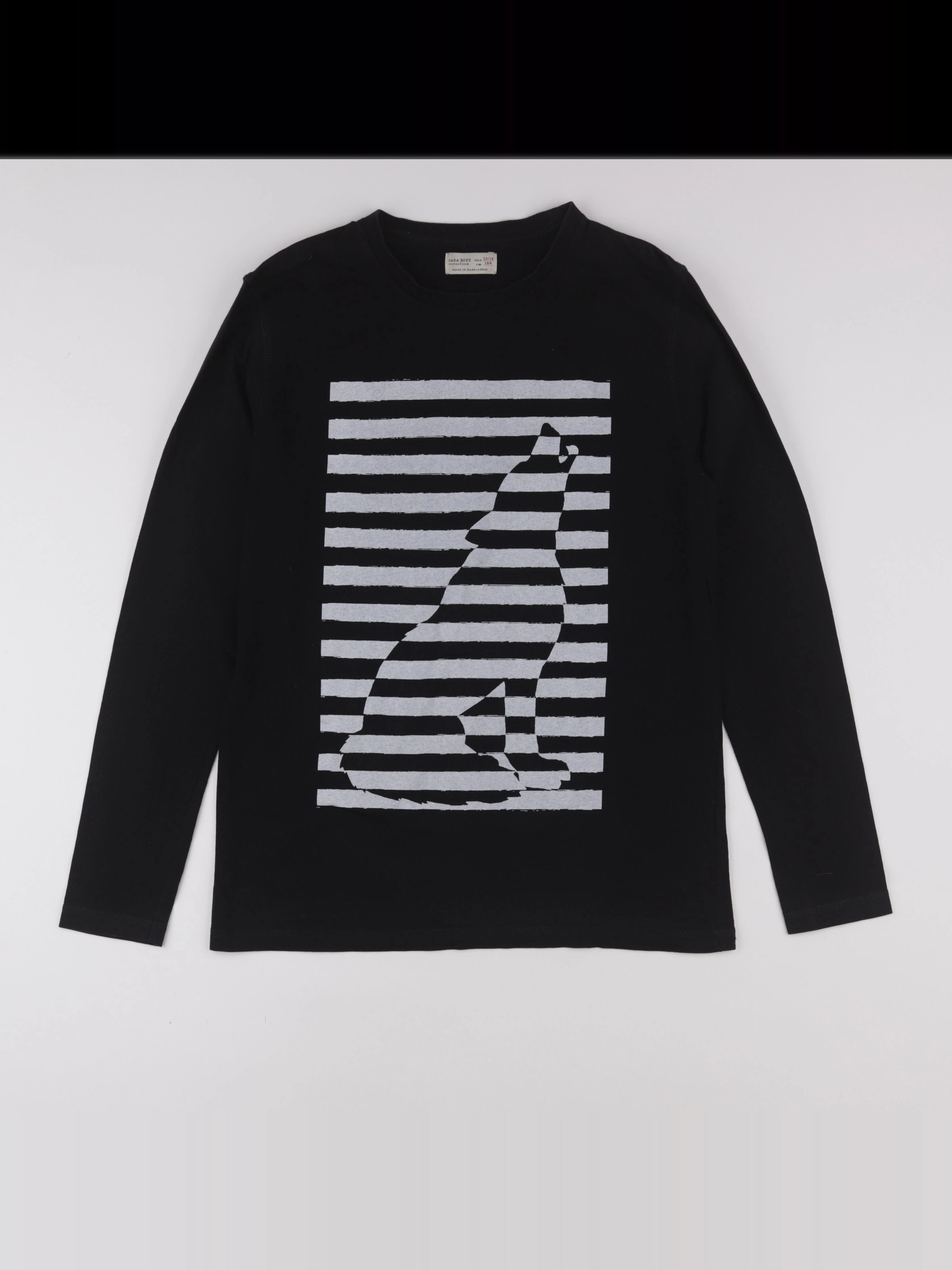 Zara - tee-shirt noir - 13/14 ans