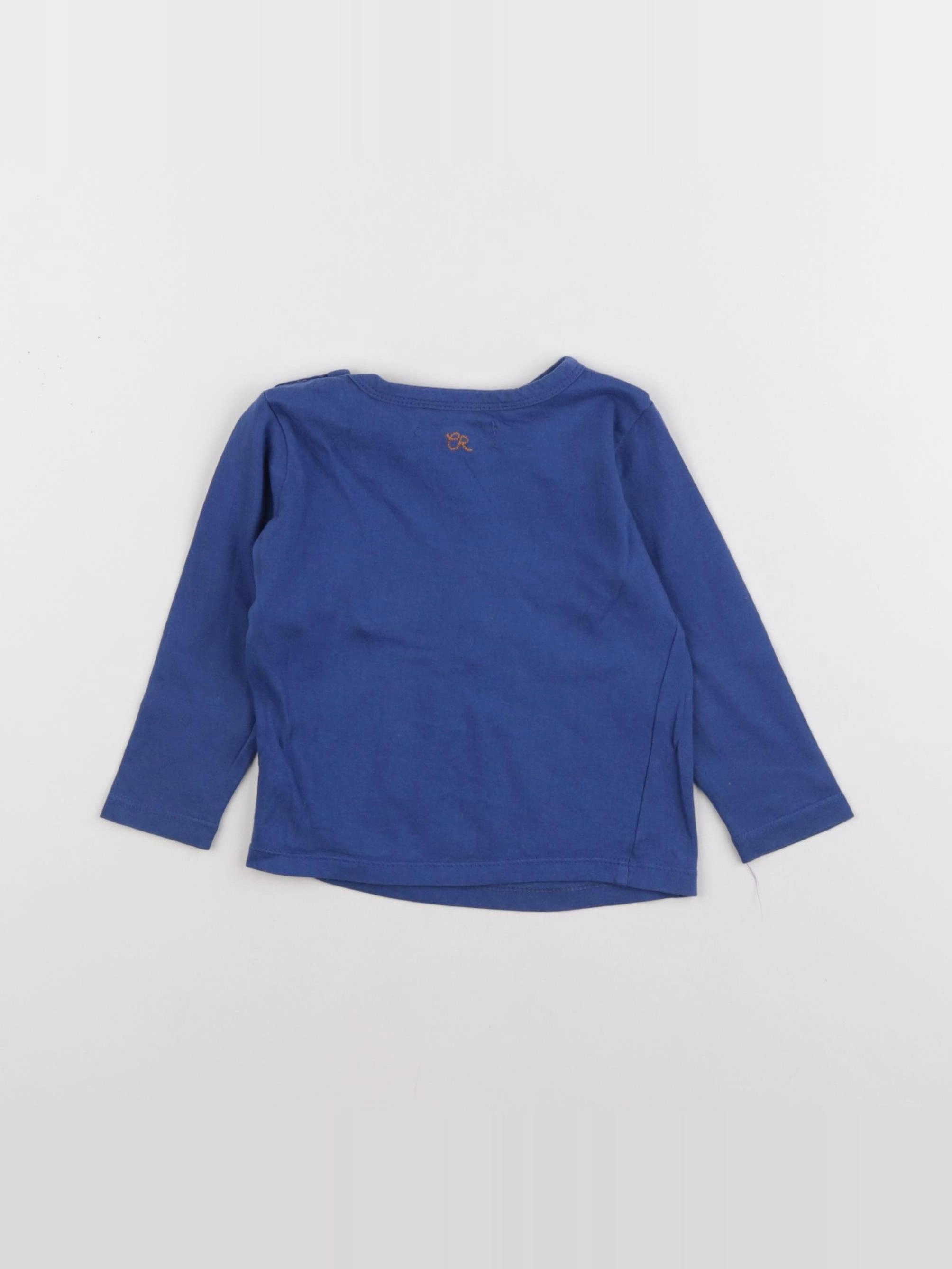 Cadet Rousselle - tee-shirt bleu - 12 mois