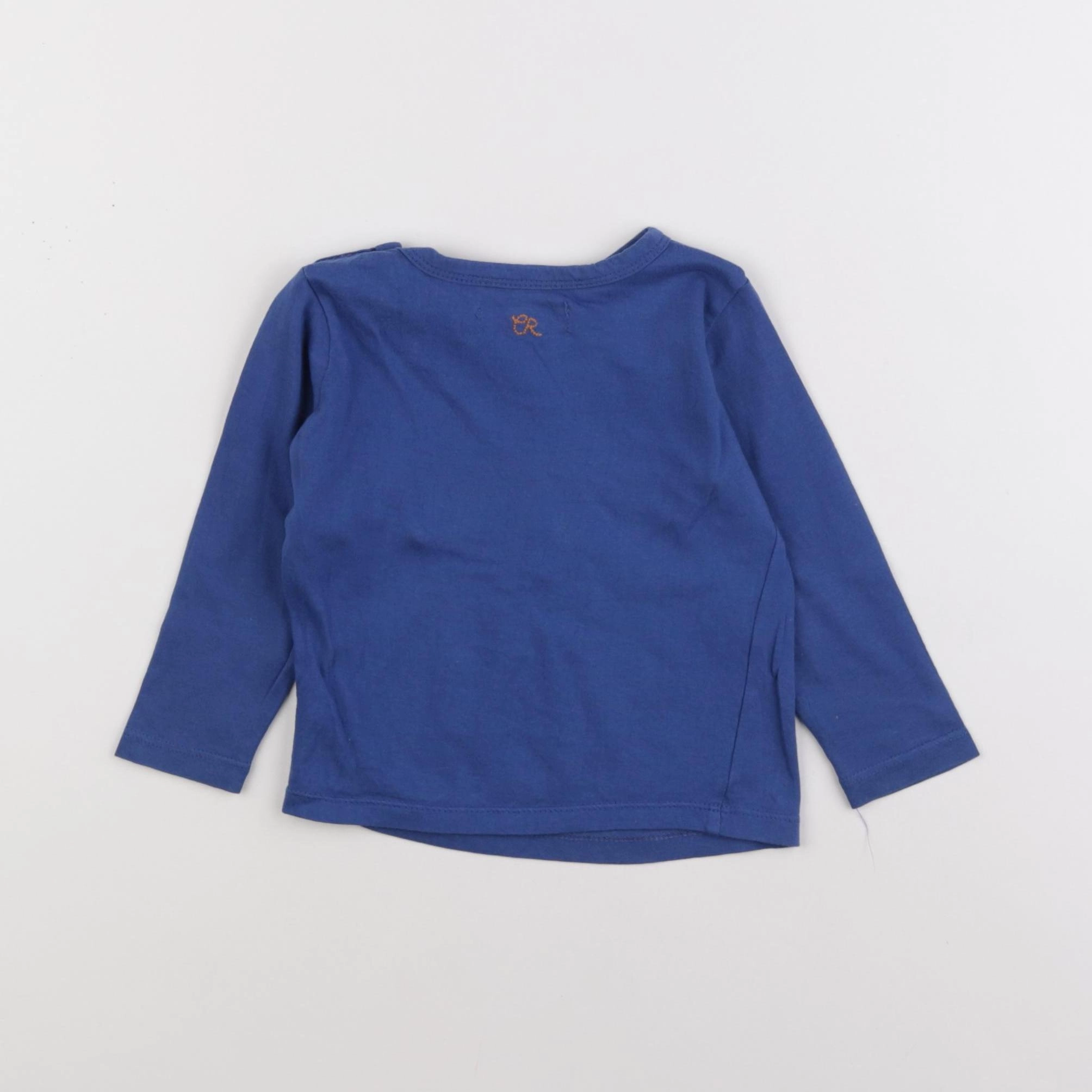 Cadet Rousselle - tee-shirt bleu - 12 mois