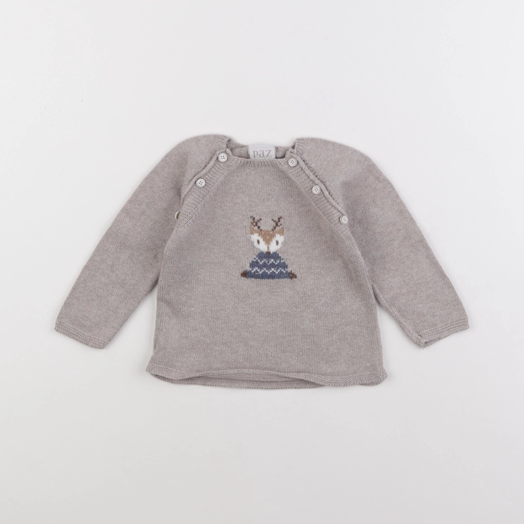 Paz Rodriguez - pull gris - 9 mois