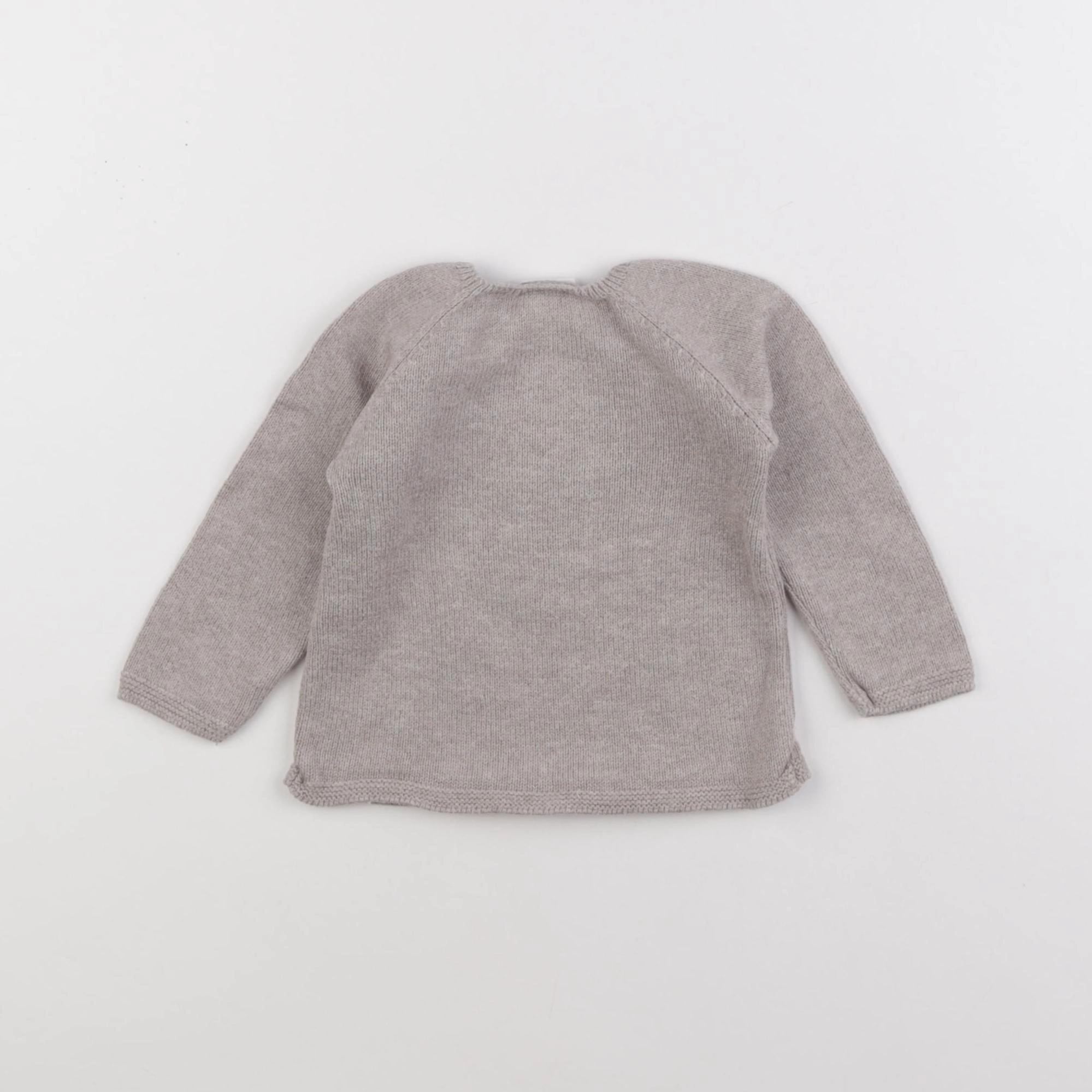 Paz Rodriguez - pull gris - 9 mois