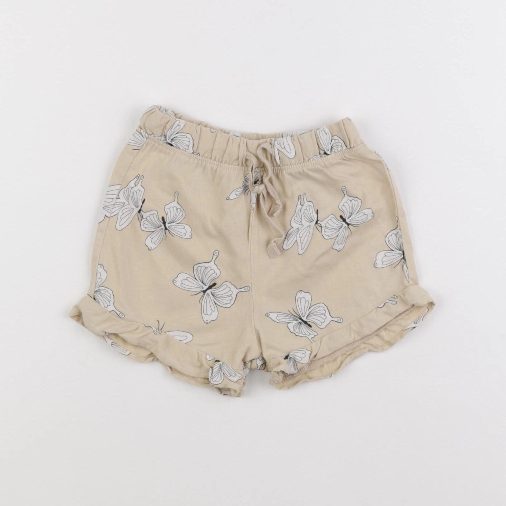 H&M - short beige - 9/12 mois