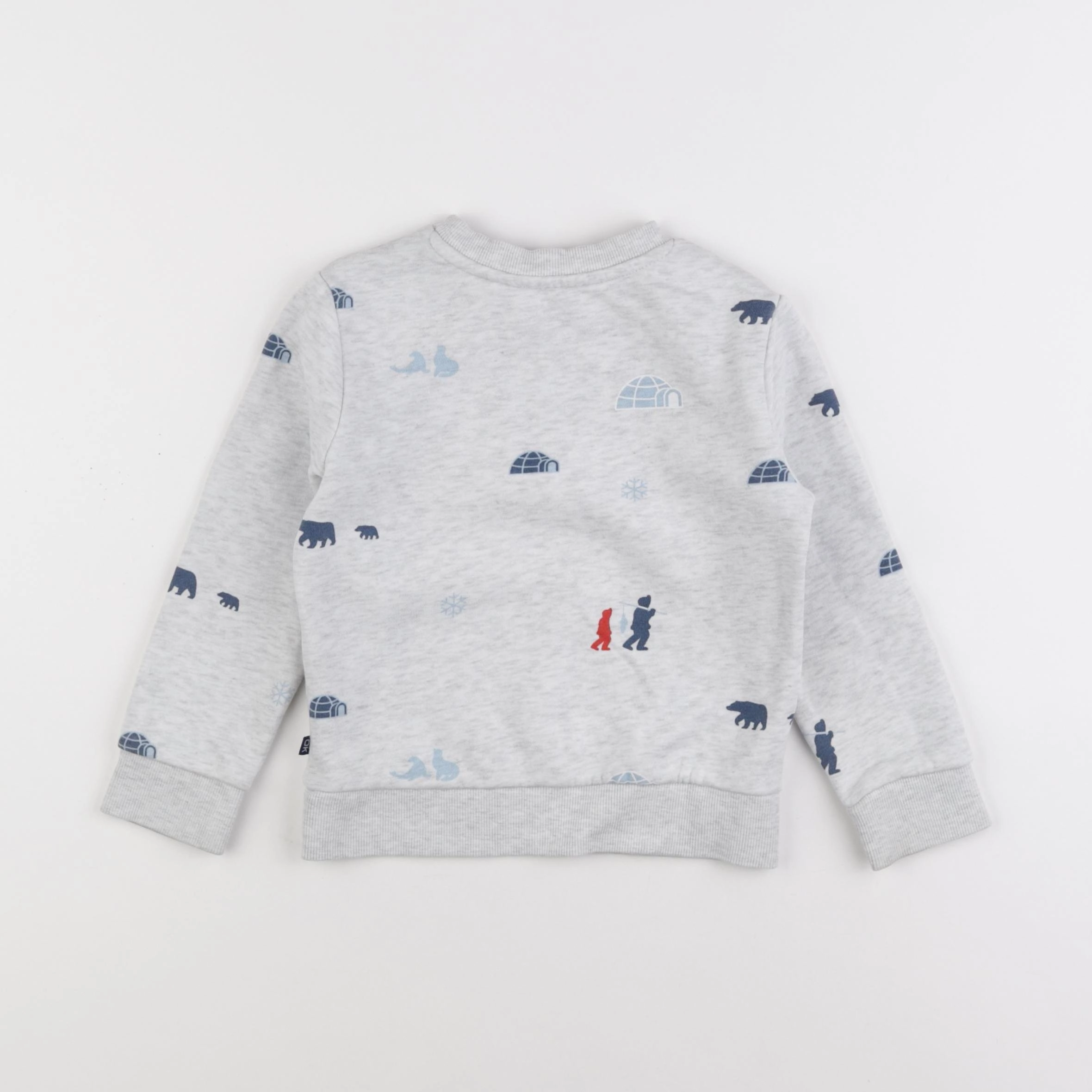 Okaidi - sweat gris - 3 ans