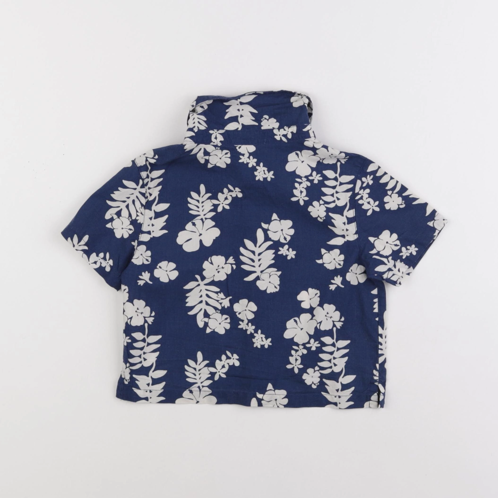 Petit Bateau - chemise bleu, blanc - 18 mois