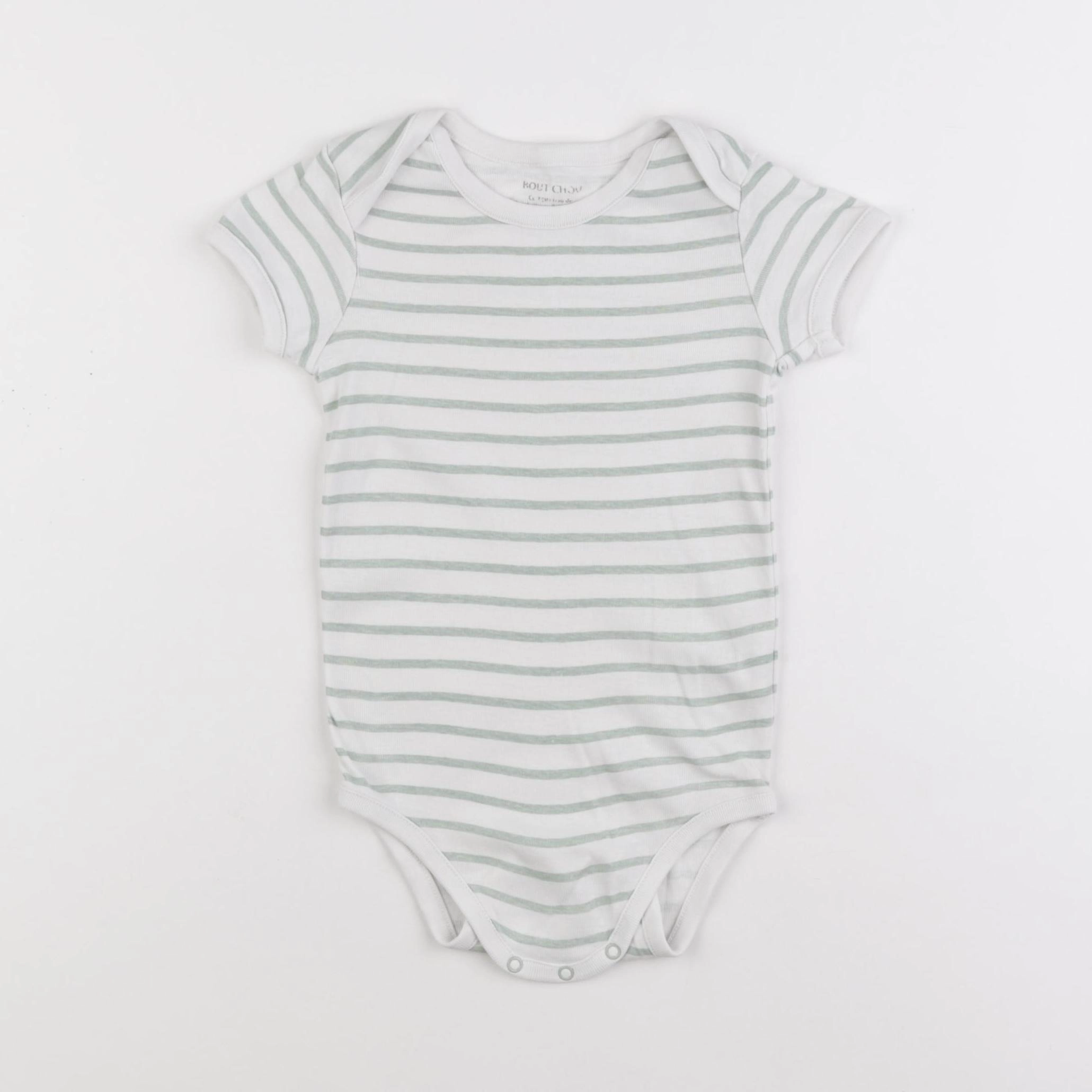 Boutchou - body blanc, vert - 36 mois