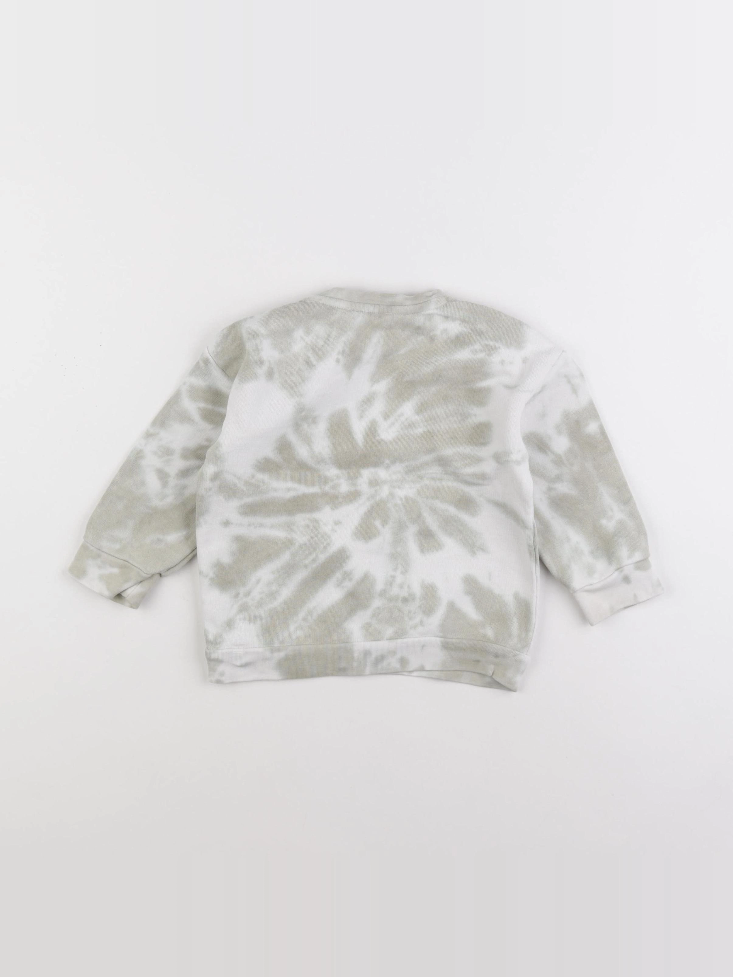 IKKS - sweat blanc, vert - 18 mois