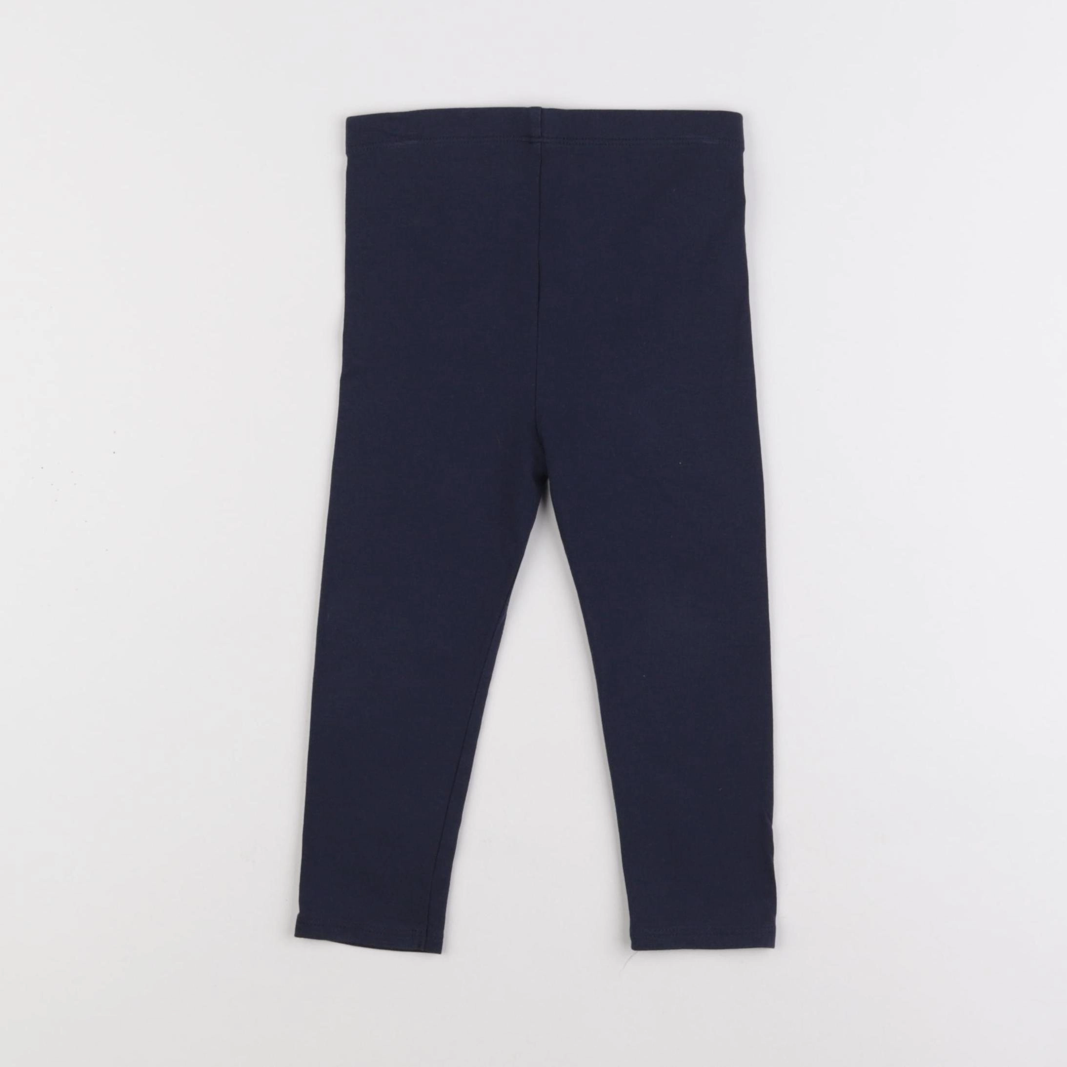 Vertbaudet - legging bleu - 24 mois