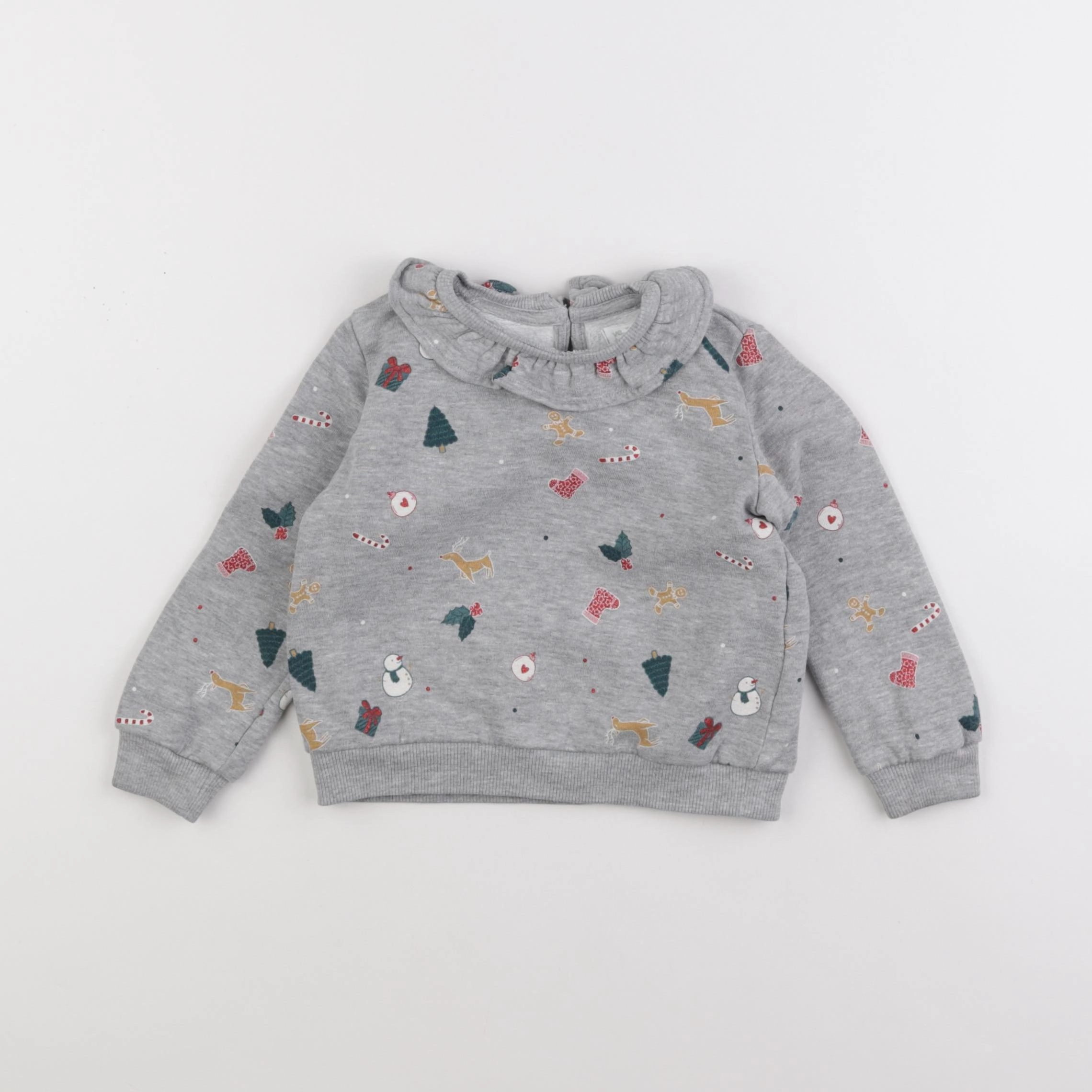 Vertbaudet - sweat gris - 2 ans
