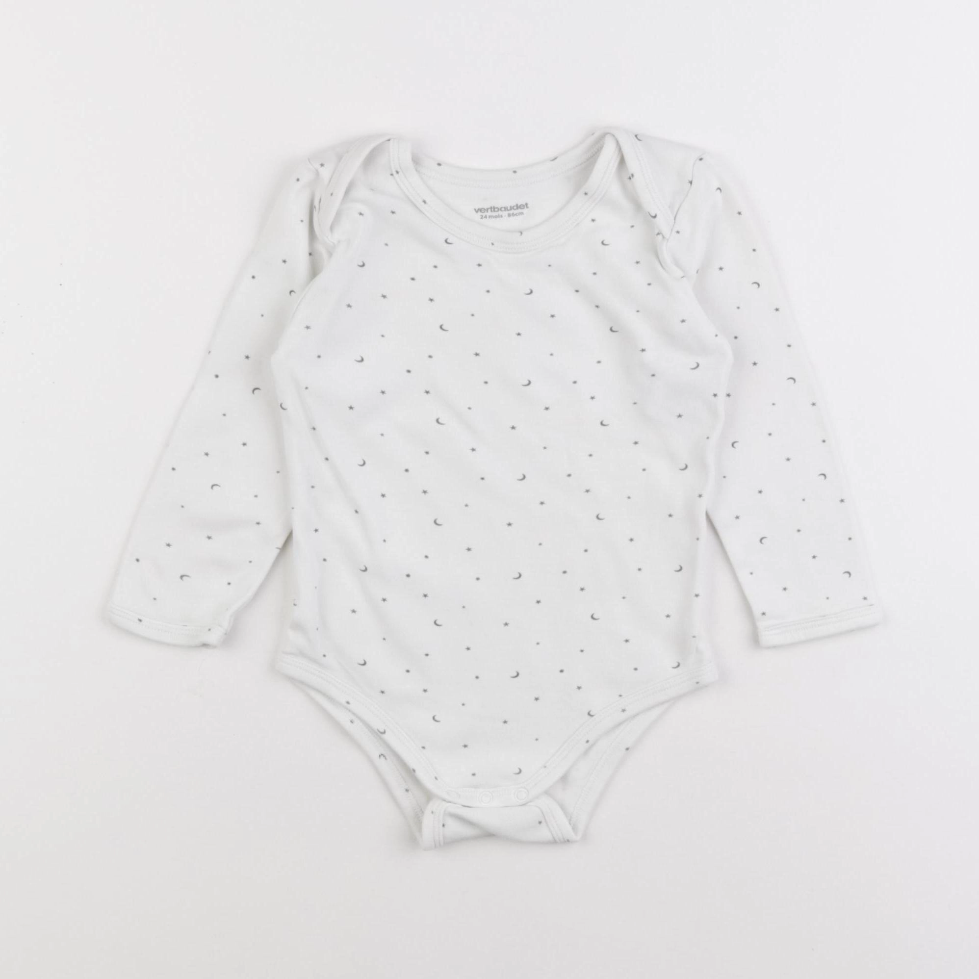Vertbaudet - body blanc - 24 mois