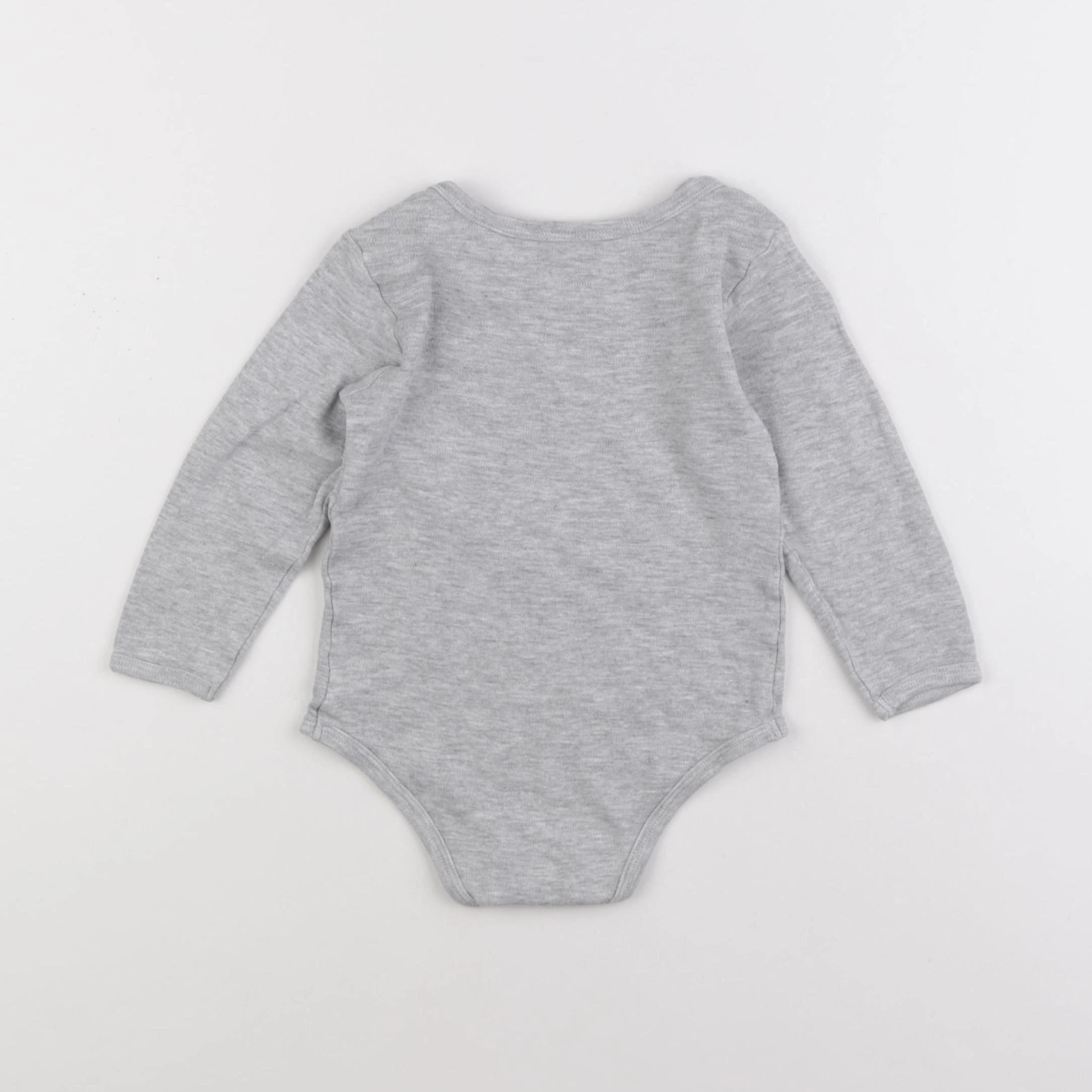 Vertbaudet - body gris - 24 mois