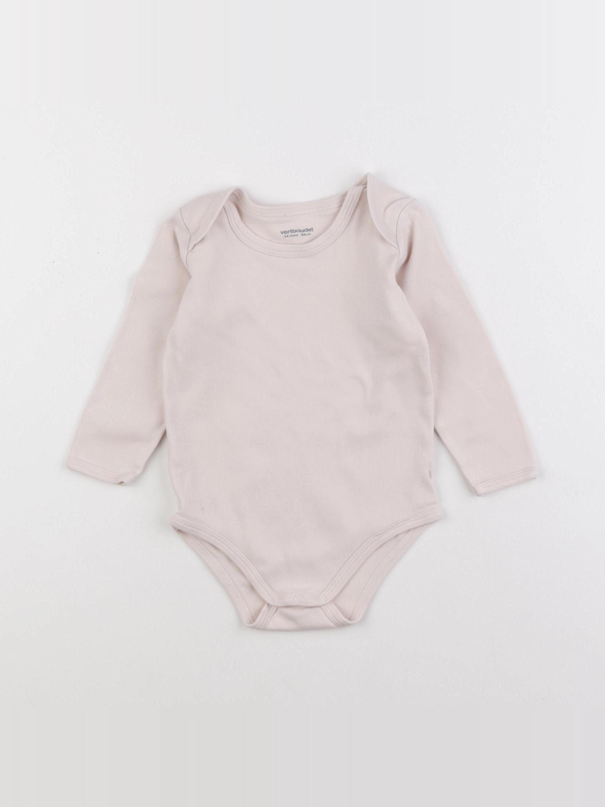 Vertbaudet - body rose - 24 mois