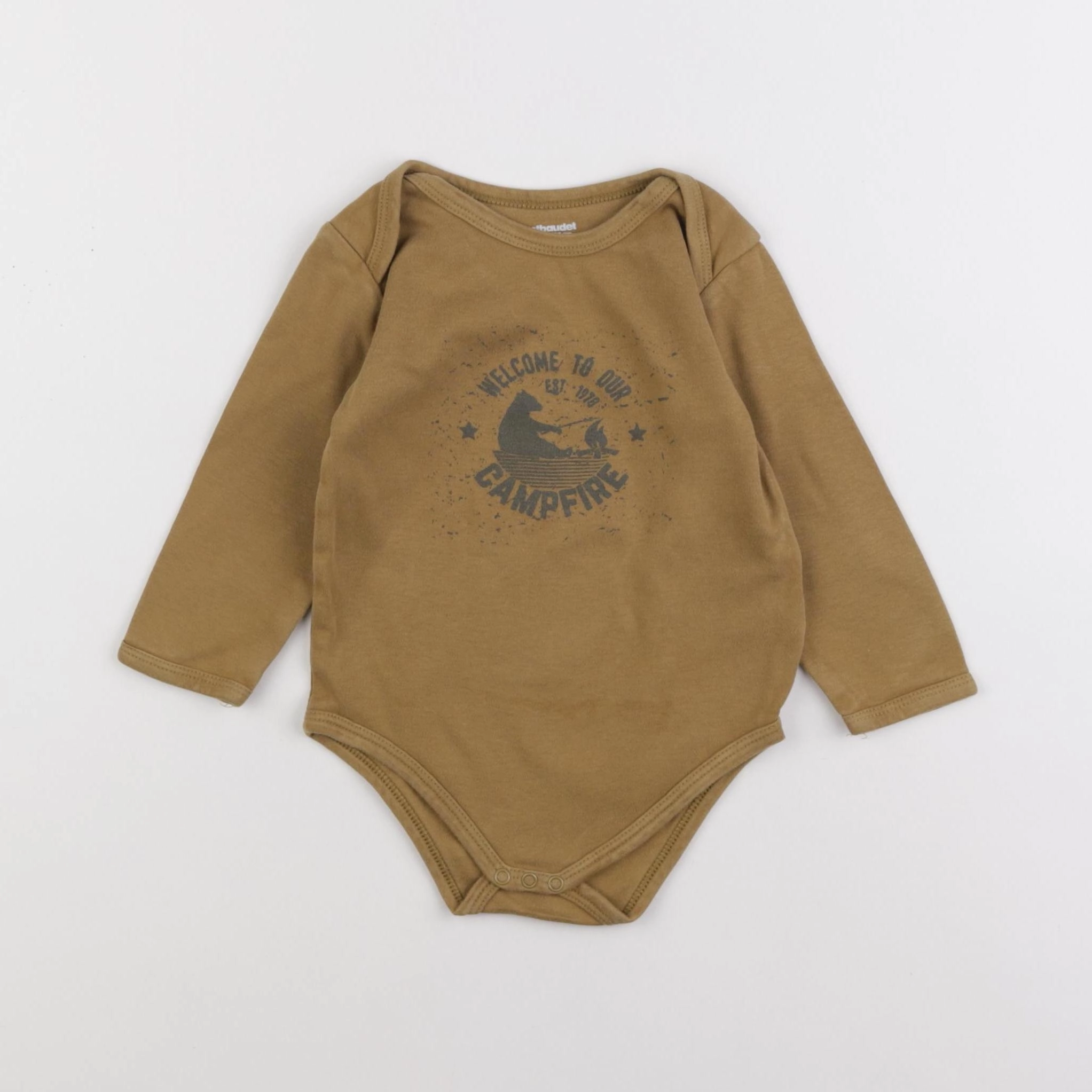 Vertbaudet - body marron - 24 mois