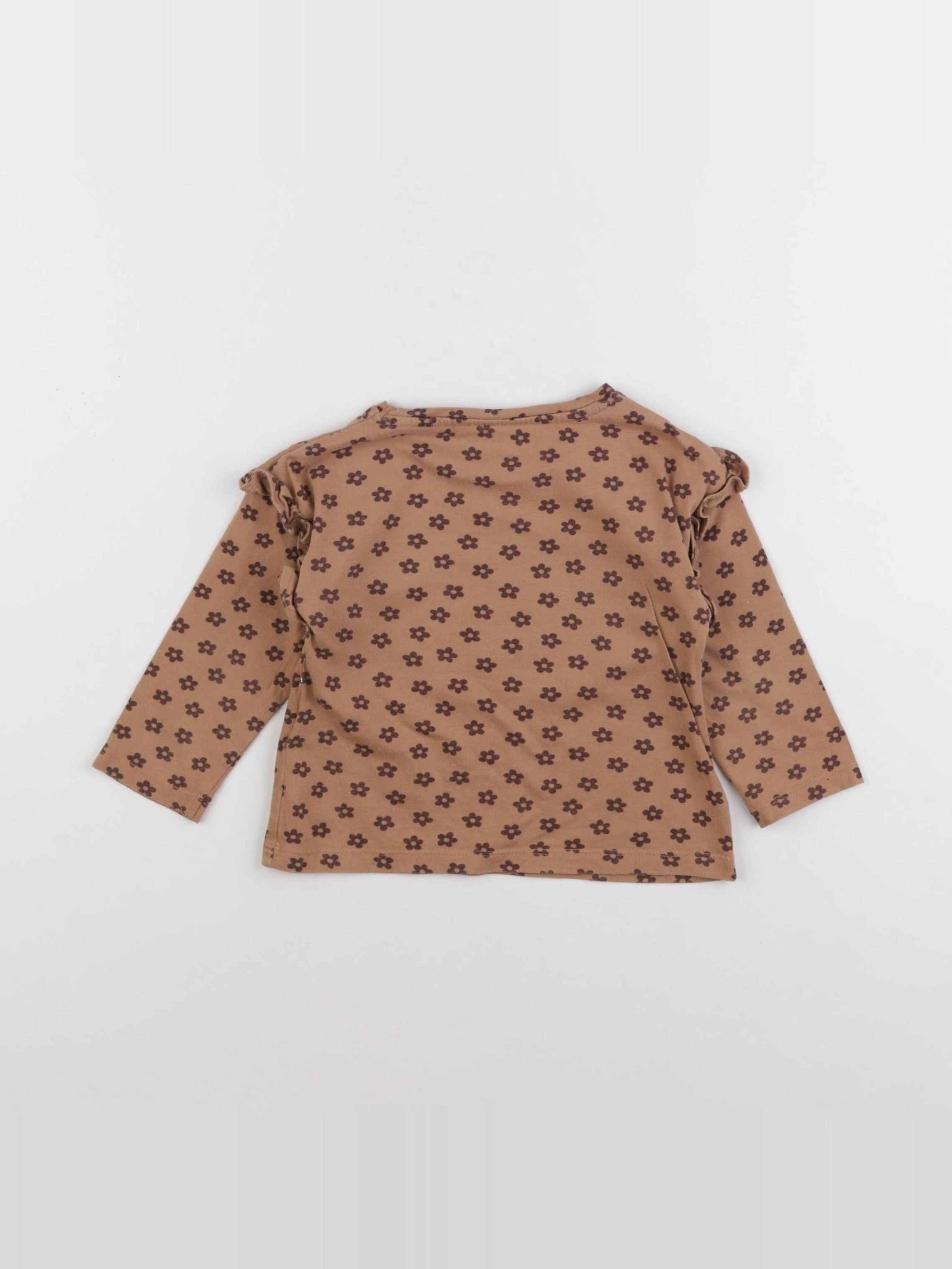 Vertbaudet - tee-shirt marron - 2 ans