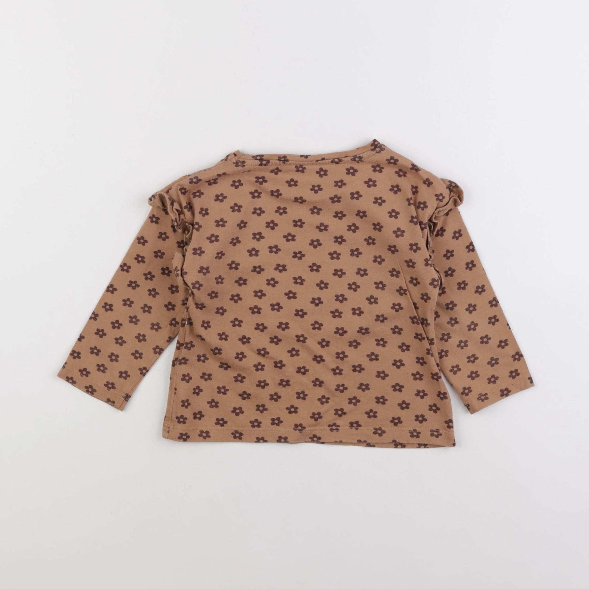 Vertbaudet - tee-shirt marron - 2 ans
