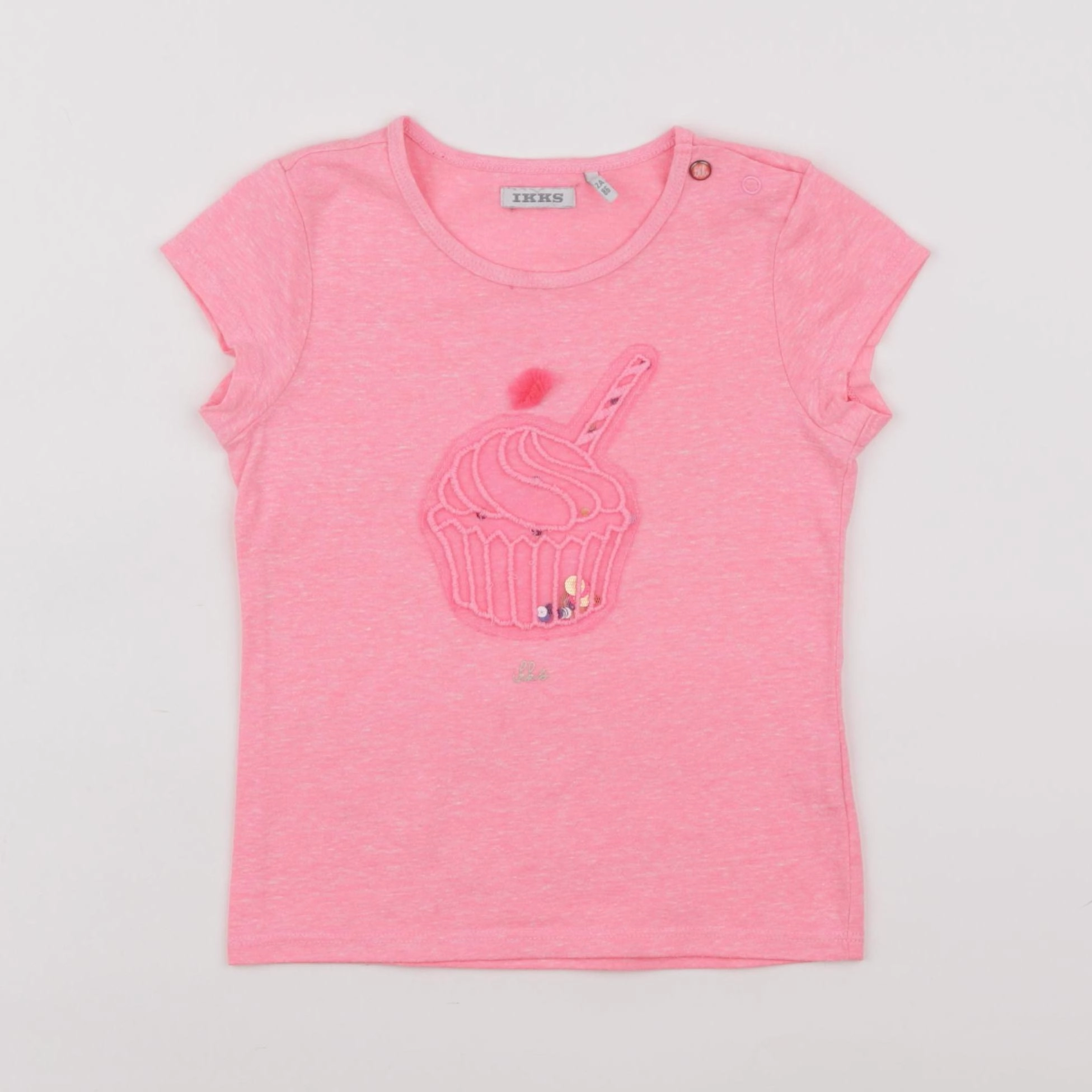 IKKS - tee-shirt rose - 2 ans